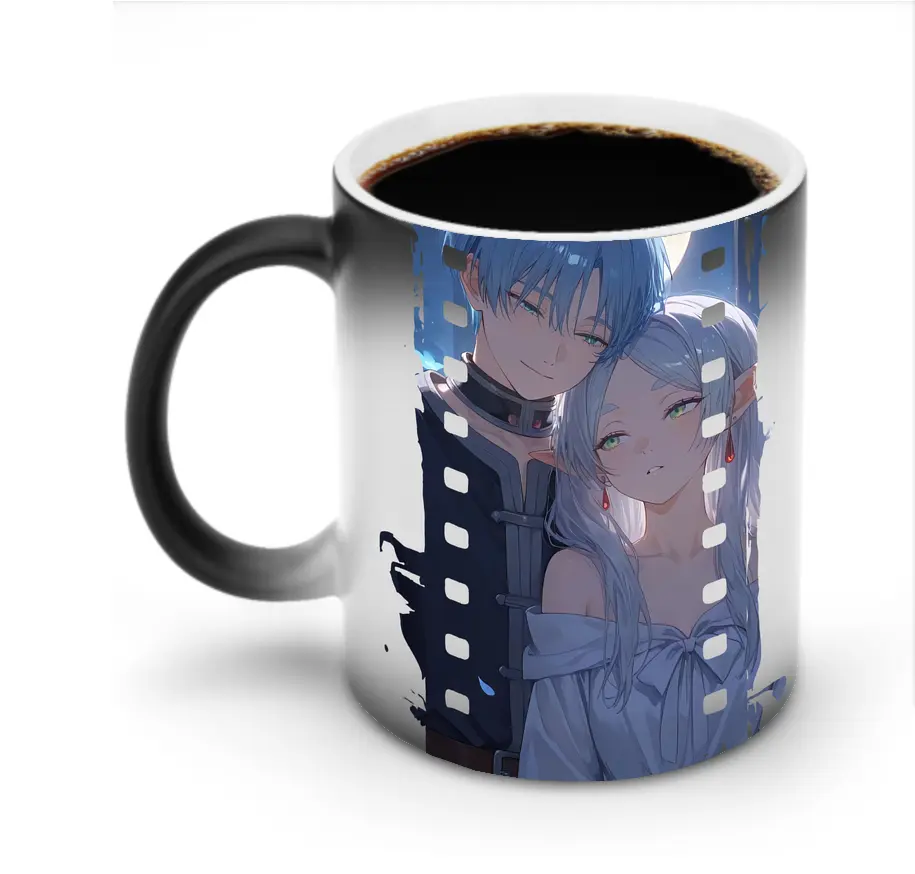 葬送のフリーレン（Frieren） グッズ,ヒンメル（Himmel） - 変色マグカップ ・ セラミック ・ 熱転写プリント ・ 耐久性 高品質 ・ ギフト・自宅用 コーヒー お茶