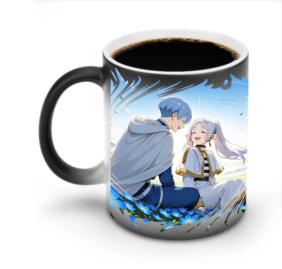 葬送のフリーレン（Frieren） グッズ,ヒンメル（Himmel） - 変色マグカップ ・ セラミック ・ 熱転写プリント ・ 耐久性 高品質 ・ ギフト・自宅用 コーヒー お茶