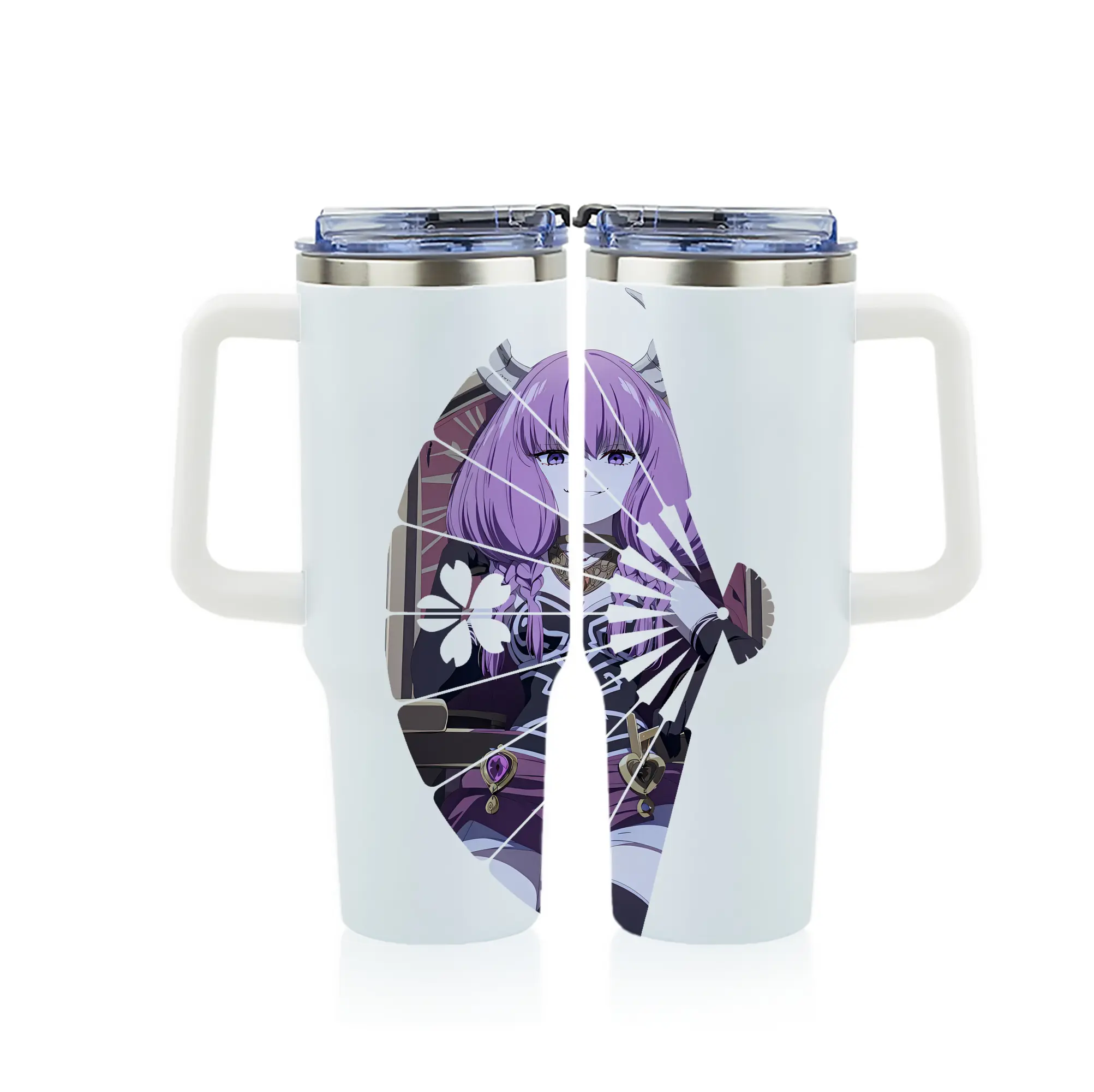 葬送のフリーレン（Frieren） グッズ,アウラ（Aura） - 1200mL フルプリント車用タンブラー ・ 304ステンレス 内側 ・ 201ステンレス 外側 ・ 保温 保冷 ・ 通勤 ドライブ アウトドア用