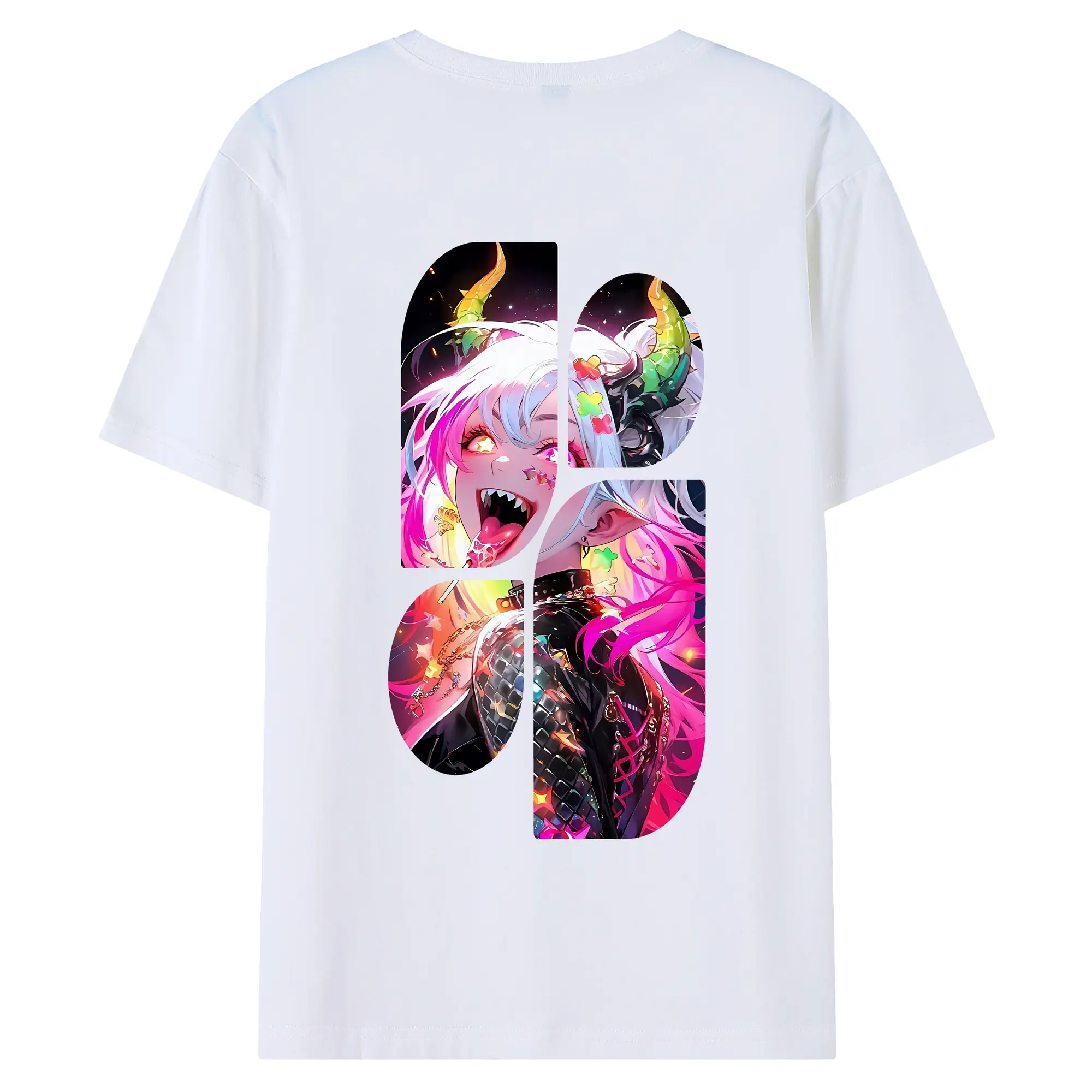 葬送のフリーレン（Frieren） グッズ,アウラ（Aura） - 綿100％ 半袖Tシャツ ・ バックプリント ・ 快適 通気性 ・ 日常使い 散歩 スポーツ用