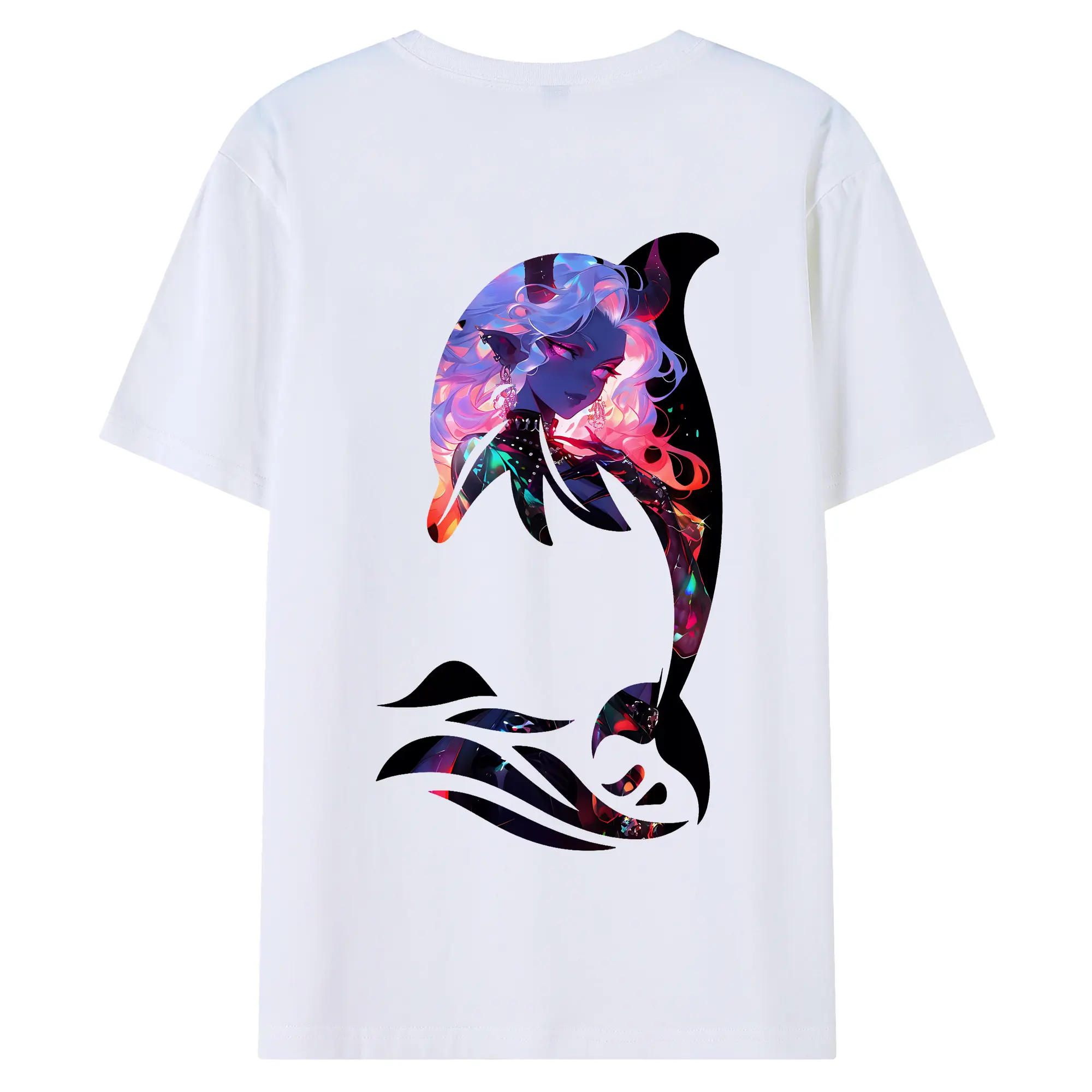 葬送のフリーレン（Frieren） グッズ,アウラ（Aura） - 綿100％ 半袖Tシャツ ・ バックプリント ・ 快適 通気性 ・ 日常使い 散歩 スポーツ用