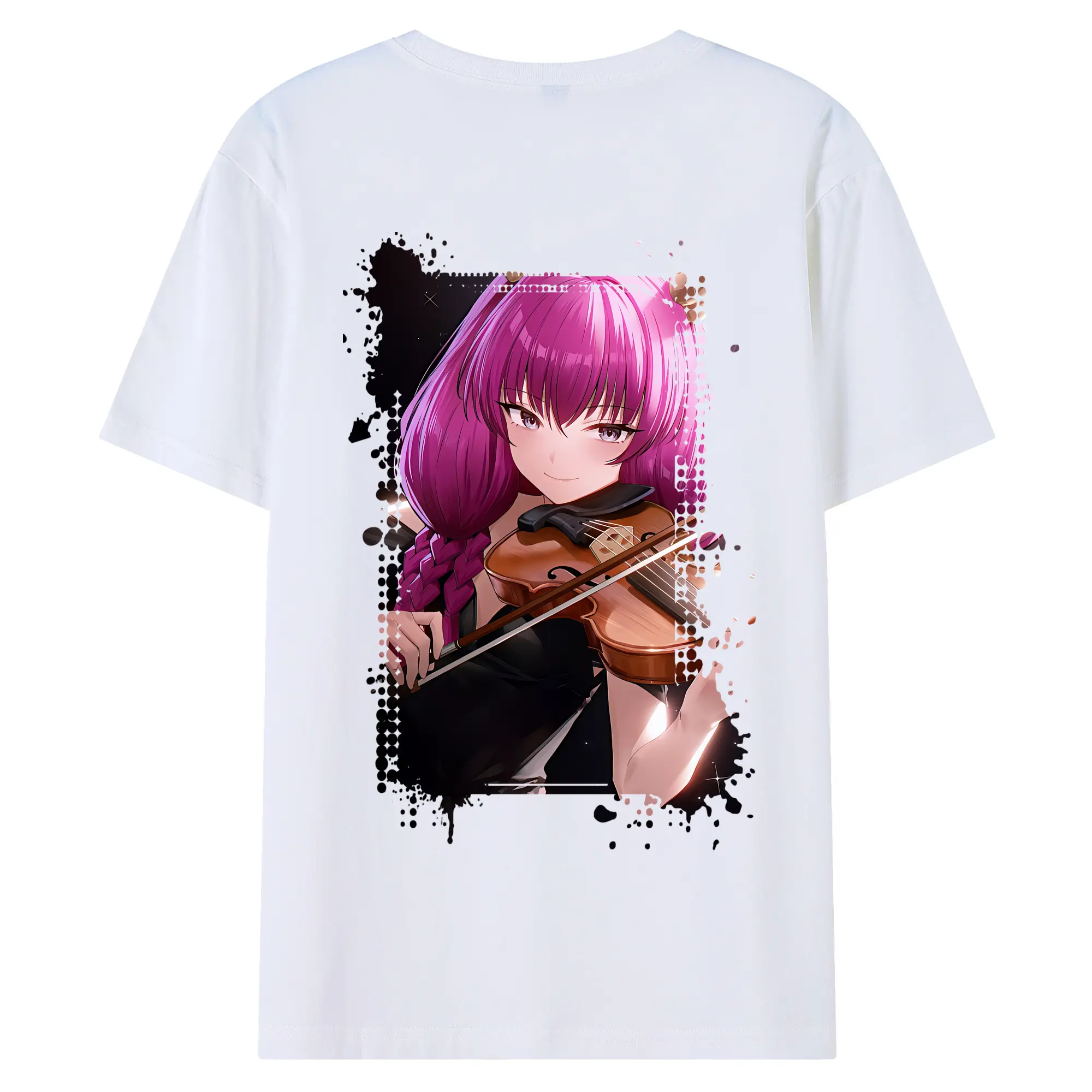 葬送のフリーレン（Frieren） グッズ,アウラ（Aura） - 綿100％ 半袖Tシャツ ・ バックプリント ・ 快適 通気性 ・ 日常使い 散歩 スポーツ用