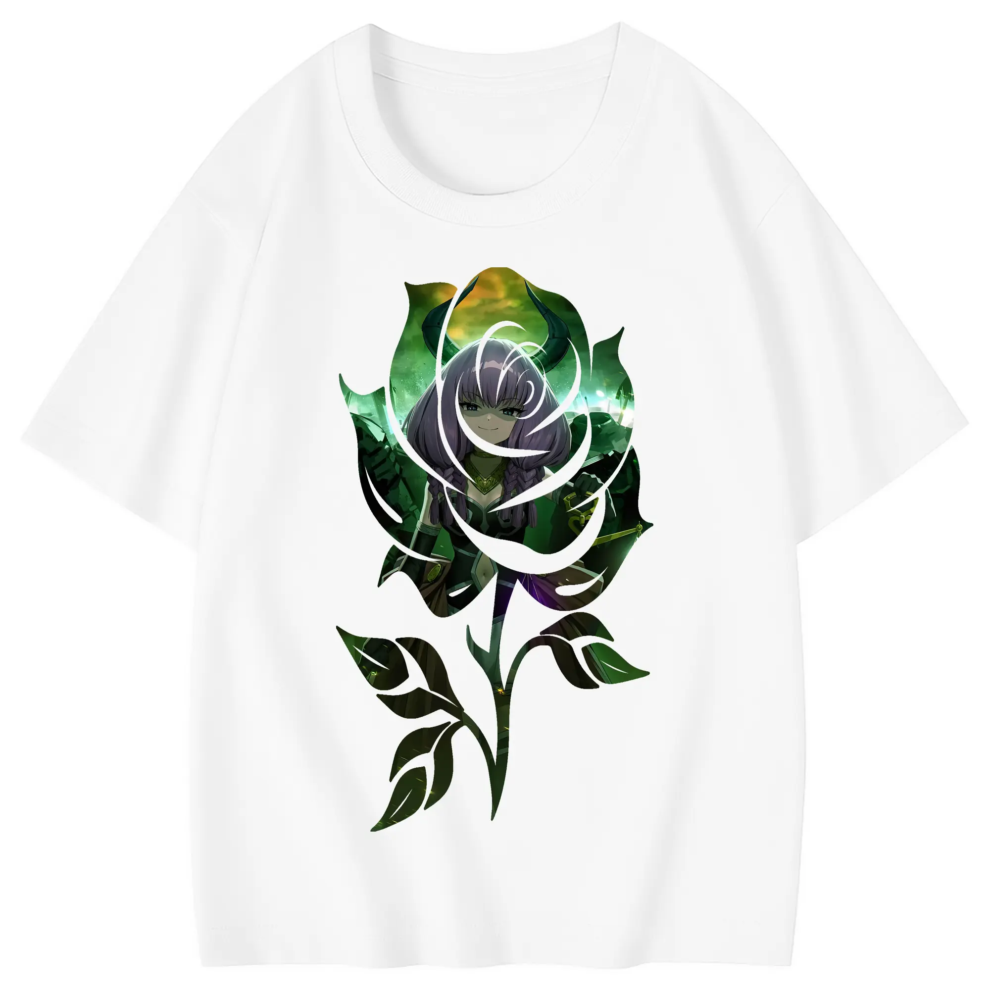 葬送のフリーレン（Frieren） グッズ,アウラ（Aura） - 綿100％ キッズTシャツ ・ フロントプリント ・ 快適 通気性 ・ スポーツ カジュアル 散歩用