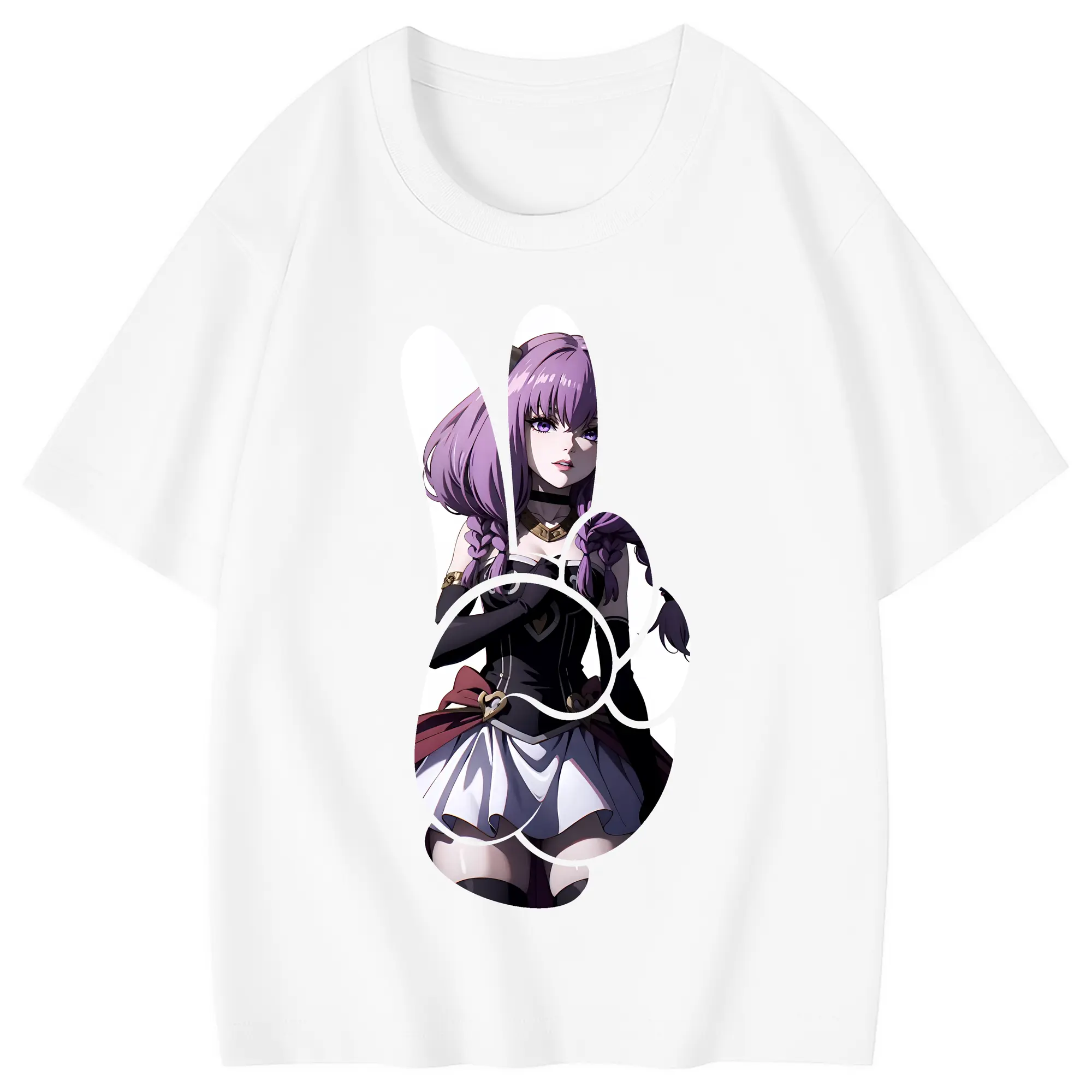 葬送のフリーレン（Frieren） グッズ,アウラ（Aura） - 綿100％ キッズTシャツ ・ フロントプリント ・ 快適 通気性 ・ スポーツ カジュアル 散歩用
