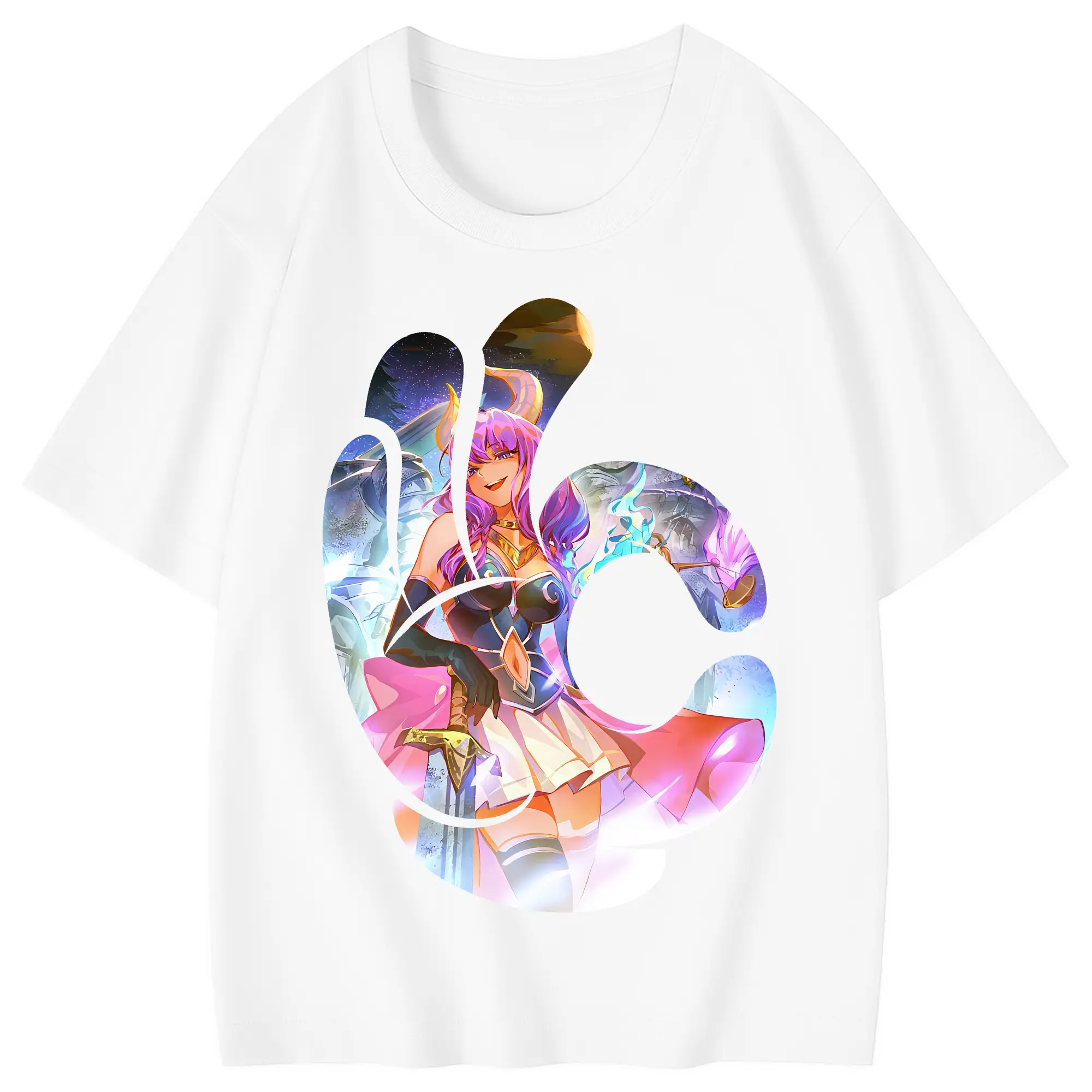 葬送のフリーレン（Frieren） グッズ,アウラ（Aura） - 綿100％ キッズTシャツ ・ フロントプリント ・ 快適 通気性 ・ スポーツ カジュアル 散歩用