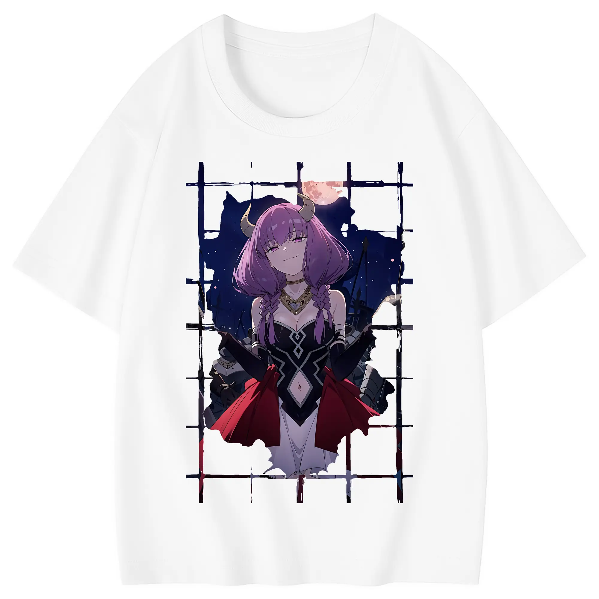 葬送のフリーレン（Frieren） グッズ,アウラ（Aura） - 綿100％ キッズTシャツ ・ フロントプリント ・ 快適 通気性 ・ スポーツ カジュアル 散歩用