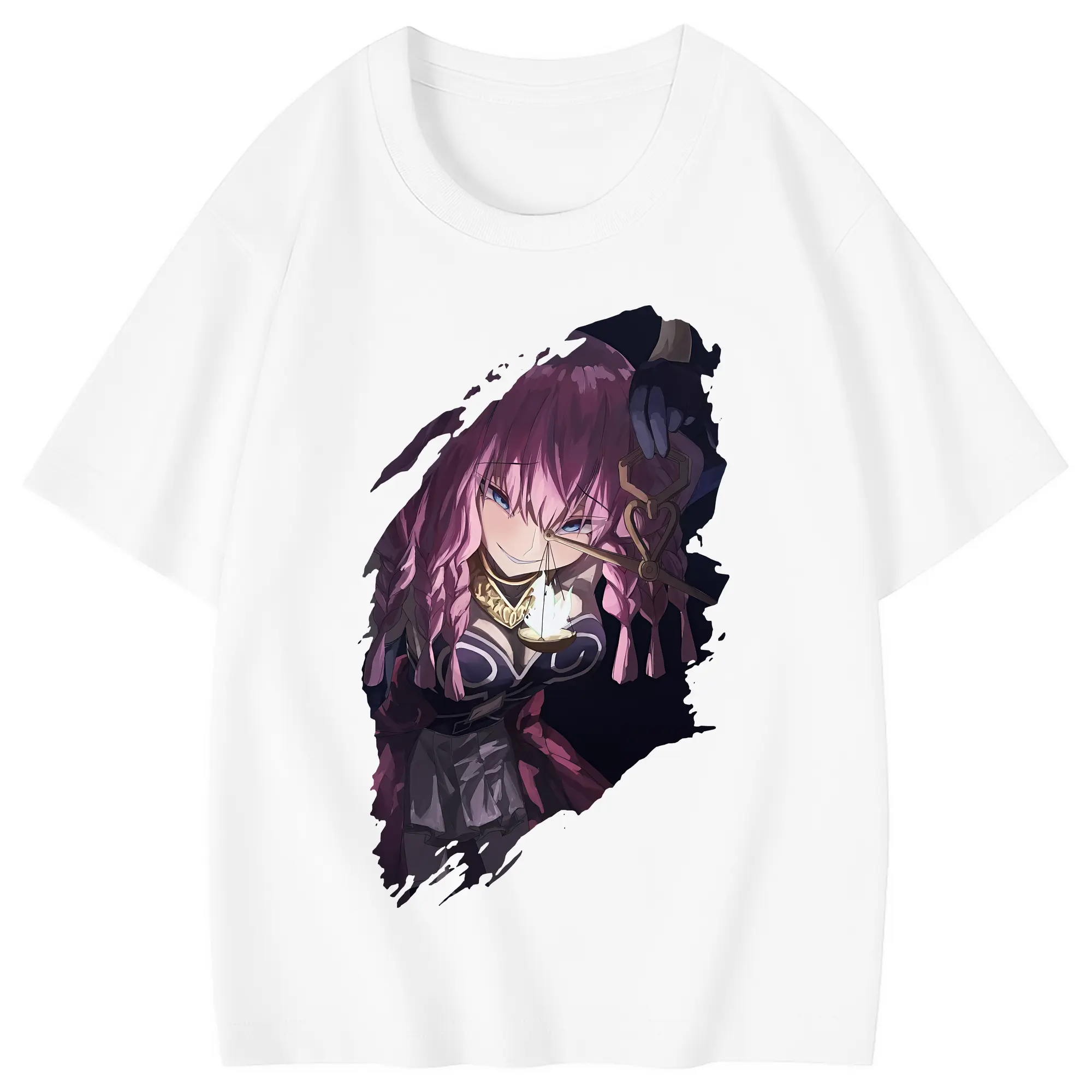 葬送のフリーレン（Frieren） グッズ,アウラ（Aura） - 綿100％ キッズTシャツ ・ フロントプリント ・ 快適 通気性 ・ スポーツ カジュアル 散歩用