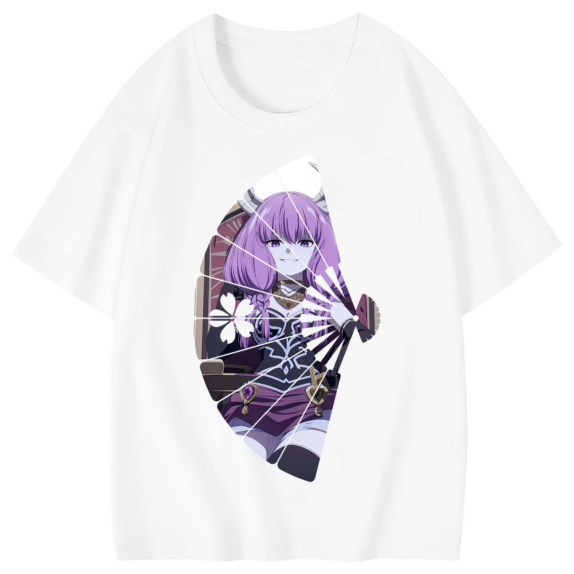 葬送のフリーレン（Frieren） グッズ,アウラ（Aura） - 綿100％ キッズTシャツ ・ フロントプリント ・ 快適 通気性 ・ スポーツ カジュアル 散歩用