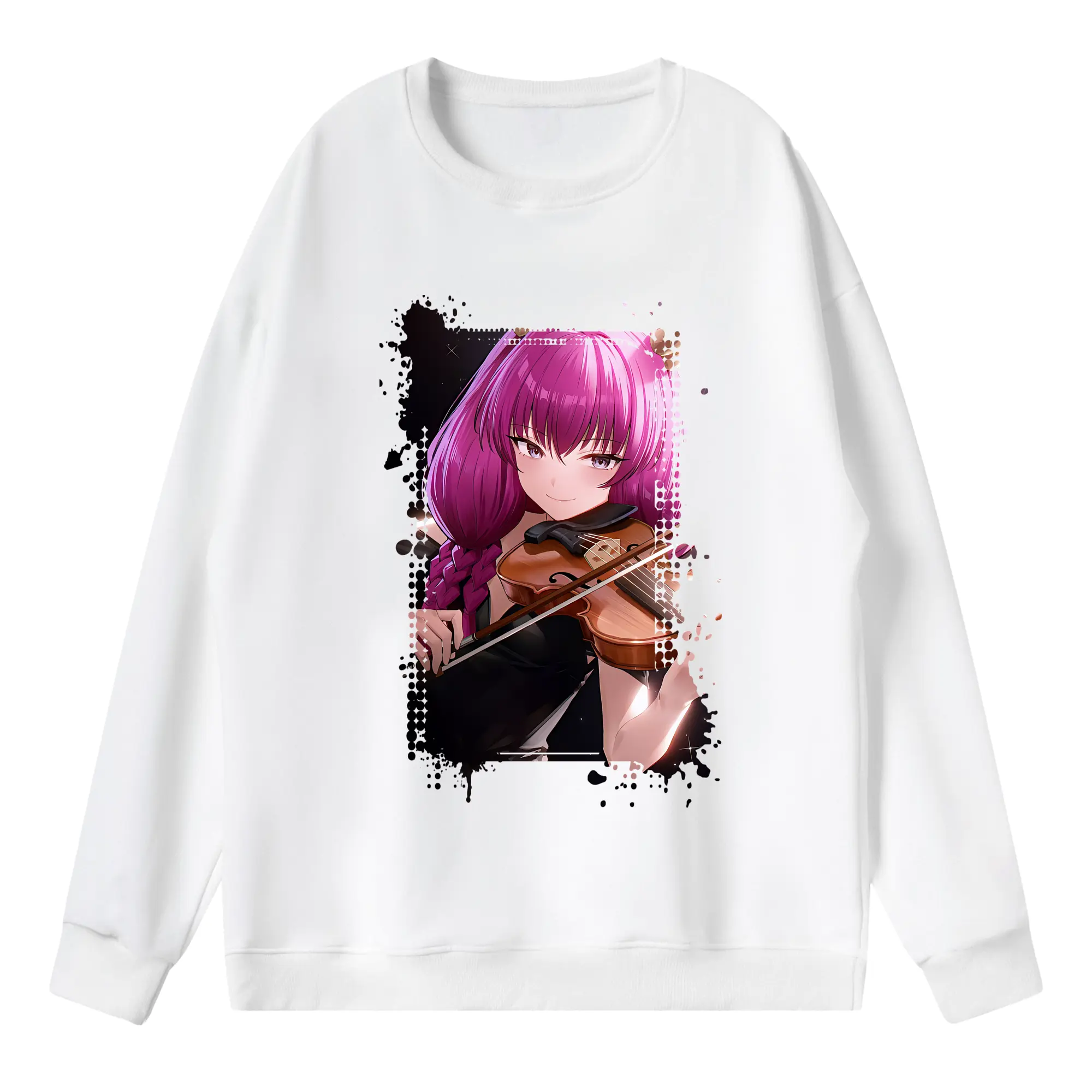 葬送のフリーレン（Frieren） グッズ,アウラ（Aura） - 薄手 クルーネック スウェット 裏毛260g · ポリエステル 春秋向け カジュアル 男女兼用 · トレーナー デイリー スポーツ 散歩に最適