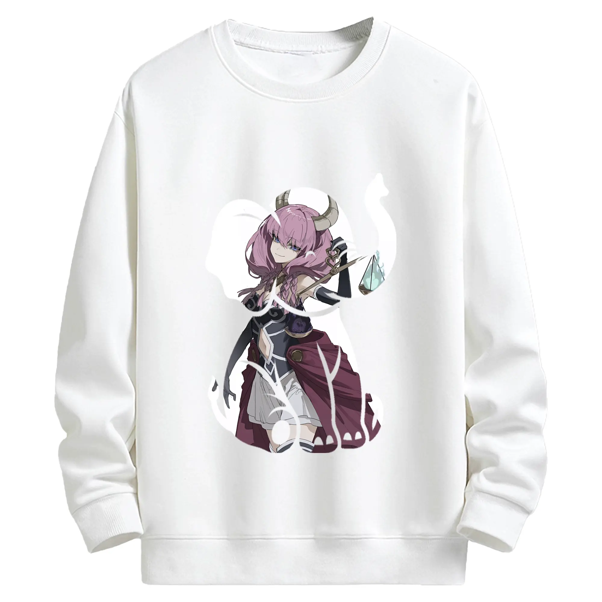 葬送のフリーレン（Frieren） グッズ,アウラ（Aura） - キッズ クルーネックスウェットシャツ ・ フロントプリント ・ 綿80％ ポリエステル20％ ・ 快適 通学 スポーツ 日常使い お散歩用