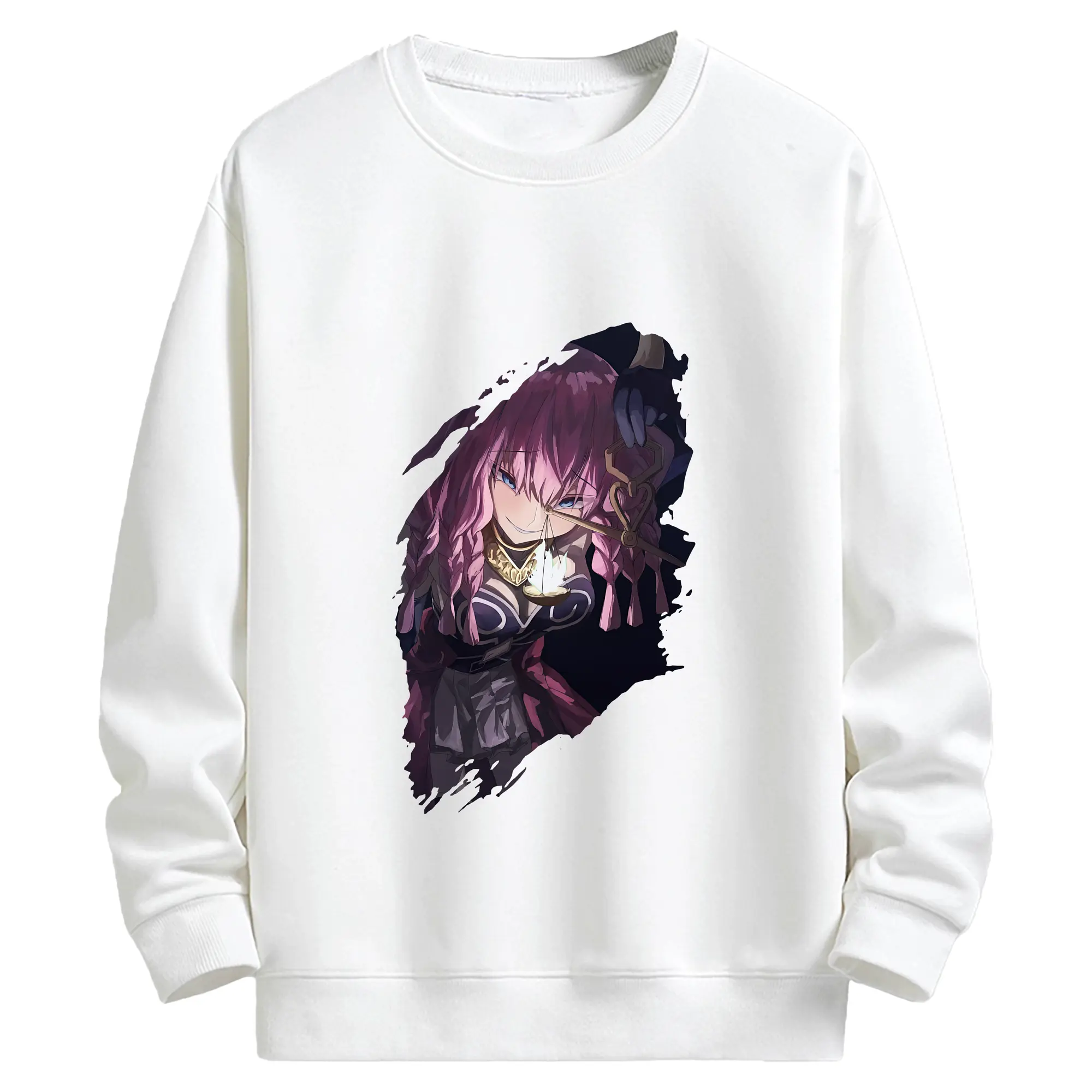 葬送のフリーレン（Frieren） グッズ,アウラ（Aura） - キッズ クルーネックスウェットシャツ ・ フロントプリント ・ 綿80％ ポリエステル20％ ・ 快適 通学 スポーツ 日常使い お散歩用