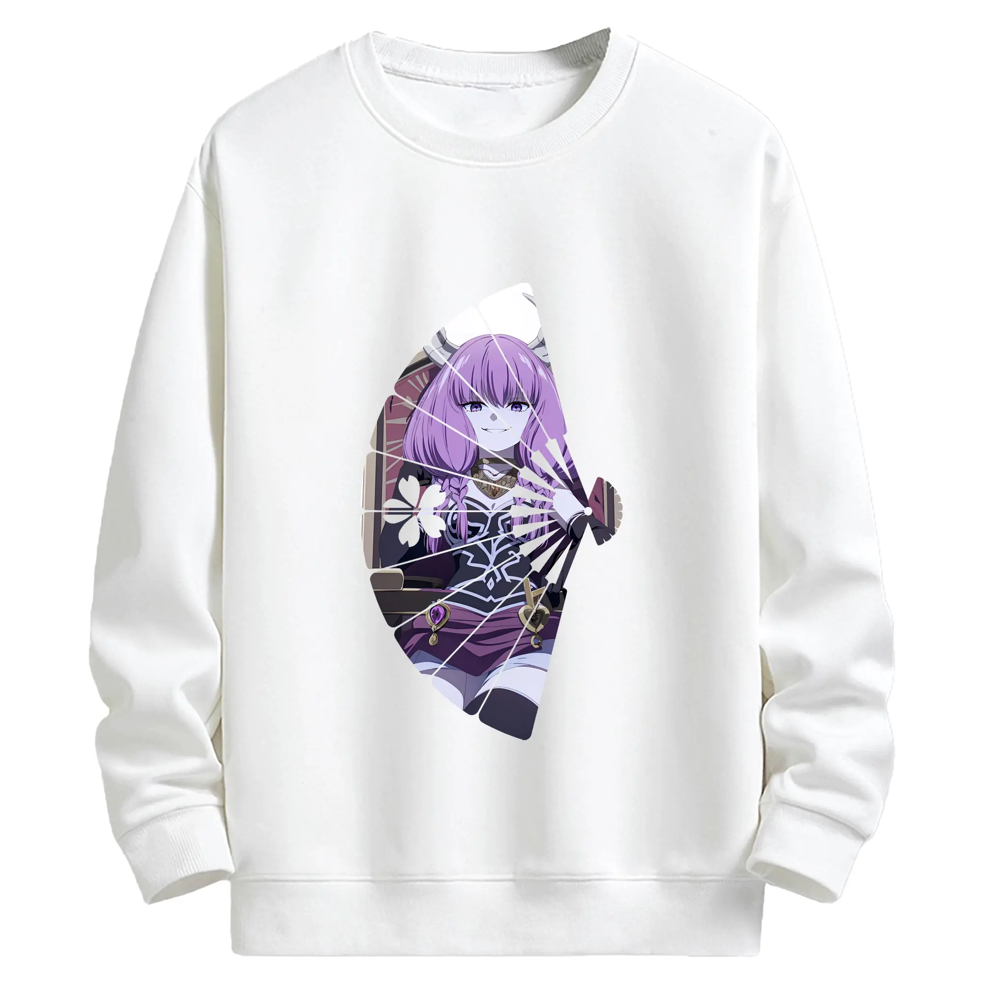 葬送のフリーレン（Frieren） グッズ,アウラ（Aura） - キッズ クルーネックスウェットシャツ ・ フロントプリント ・ 綿80％ ポリエステル20％ ・ 快適 通学 スポーツ 日常使い お散歩用