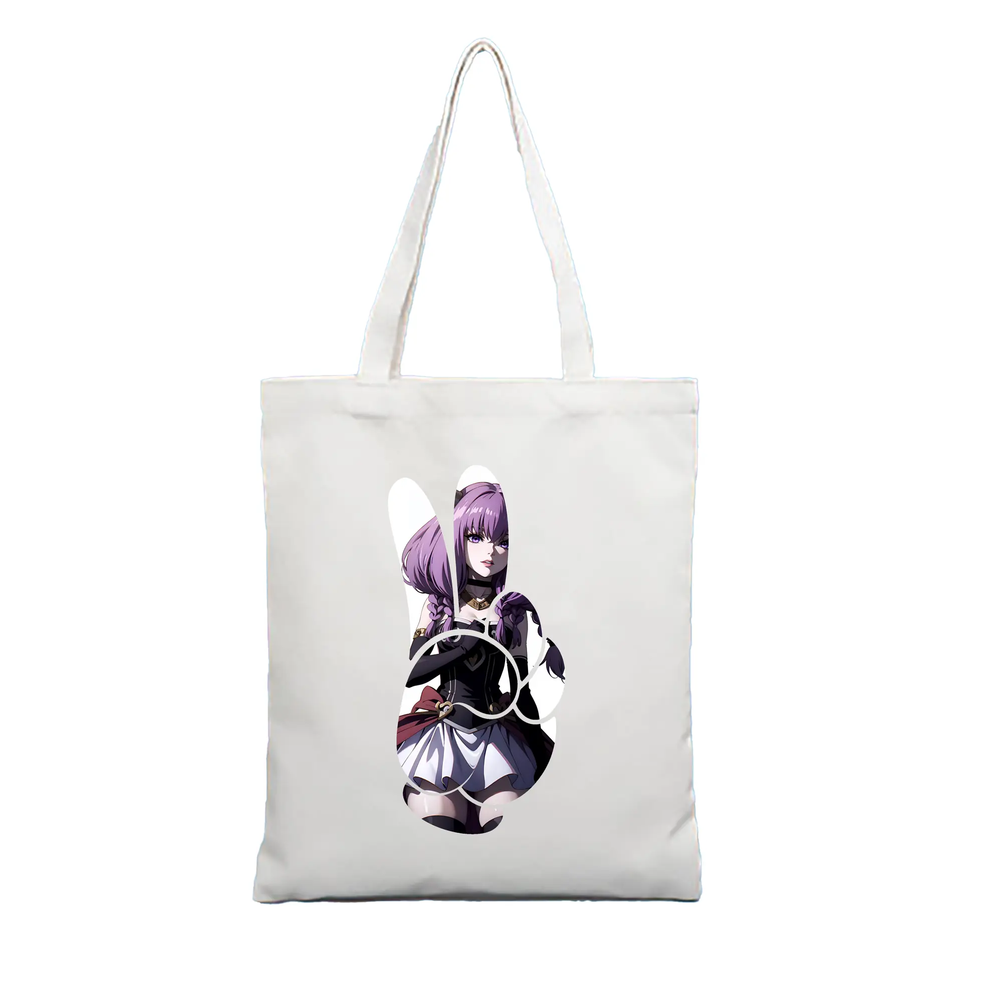 葬送のフリーレン（Frieren） グッズ,アウラ（Aura） - 縦型キャンバス手提げバッグ（トートバッグ） ・ キャンバス素材 ・ ショッピング用 ・ 軽量 丈夫 お手入れ簡単