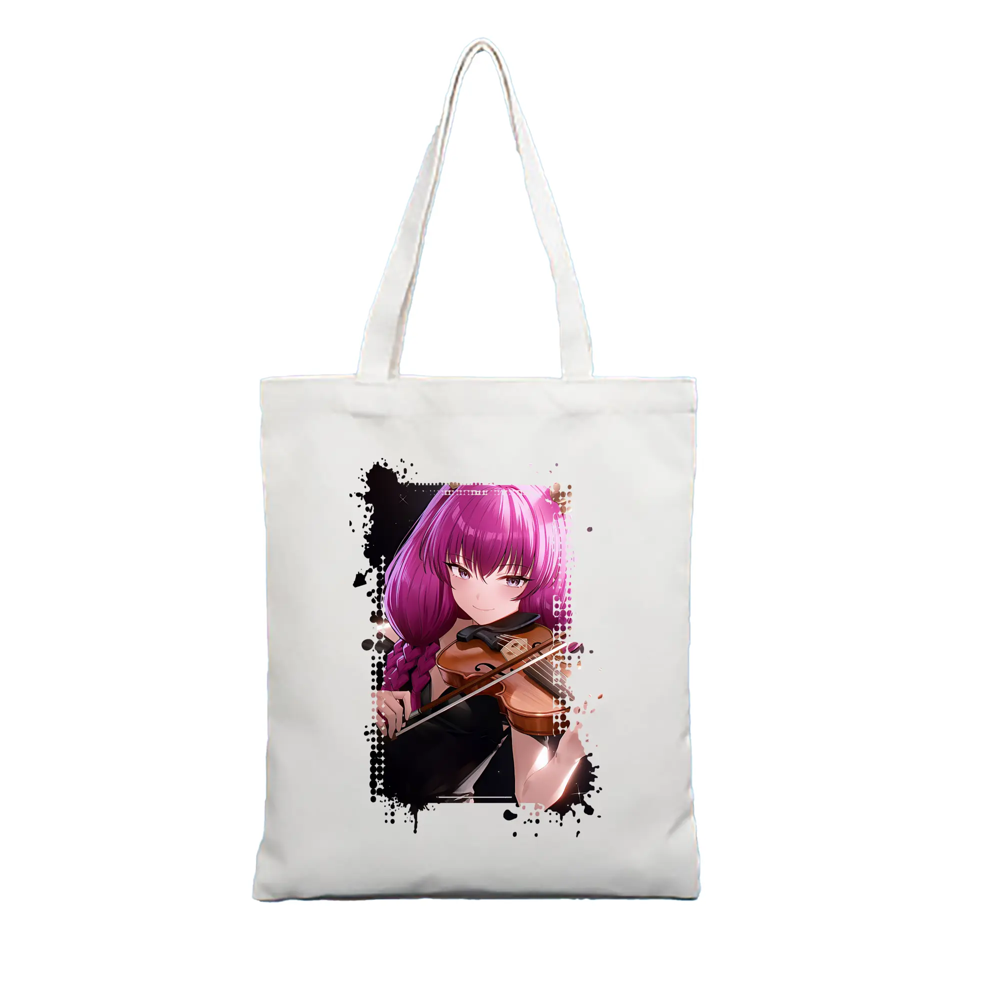 葬送のフリーレン（Frieren） グッズ,アウラ（Aura） - 縦型キャンバス手提げバッグ（トートバッグ） ・ キャンバス素材 ・ ショッピング用 ・ 軽量 丈夫 お手入れ簡単