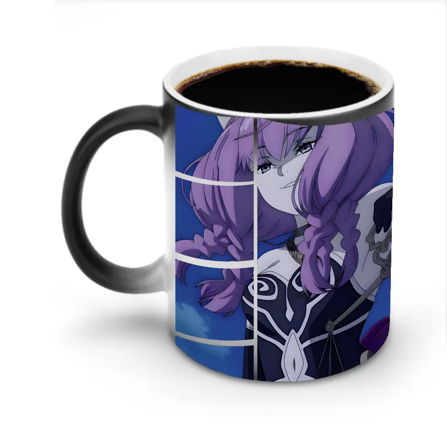 葬送のフリーレン（Frieren） グッズ,アウラ（Aura） - 変色マグカップ ・ セラミック ・ 熱転写プリント ・ 耐久性 高品質 ・ ギフト・自宅用 コーヒー お茶