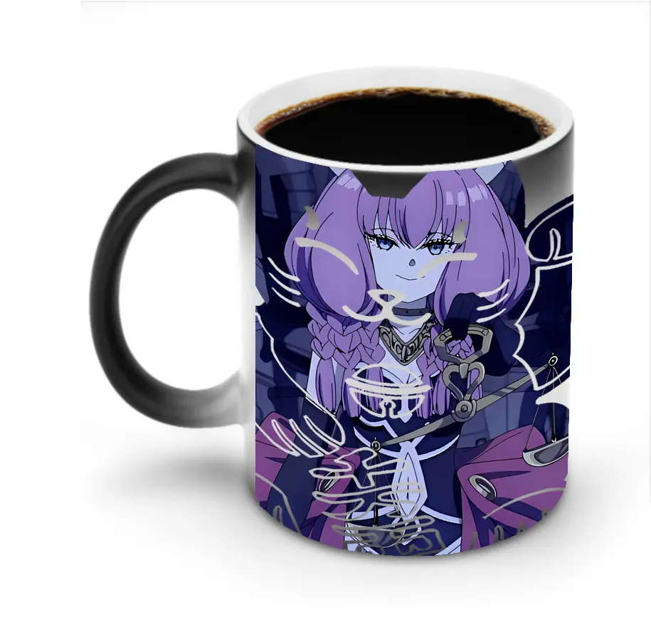 葬送のフリーレン（Frieren） グッズ,アウラ（Aura） - 変色マグカップ ・ セラミック ・ 熱転写プリント ・ 耐久性 高品質 ・ ギフト・自宅用 コーヒー お茶