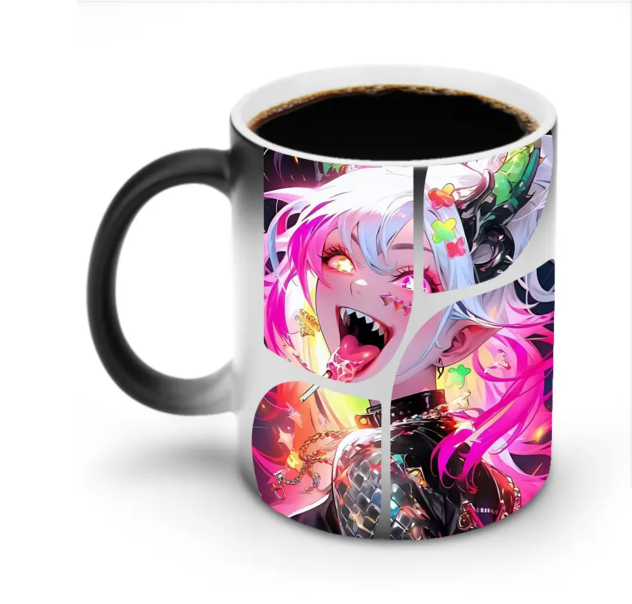 葬送のフリーレン（Frieren） グッズ,アウラ（Aura） - 変色マグカップ ・ セラミック ・ 熱転写プリント ・ 耐久性 高品質 ・ ギフト・自宅用 コーヒー お茶