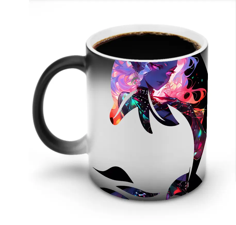 葬送のフリーレン（Frieren） グッズ,アウラ（Aura） - 変色マグカップ ・ セラミック ・ 熱転写プリント ・ 耐久性 高品質 ・ ギフト・自宅用 コーヒー お茶