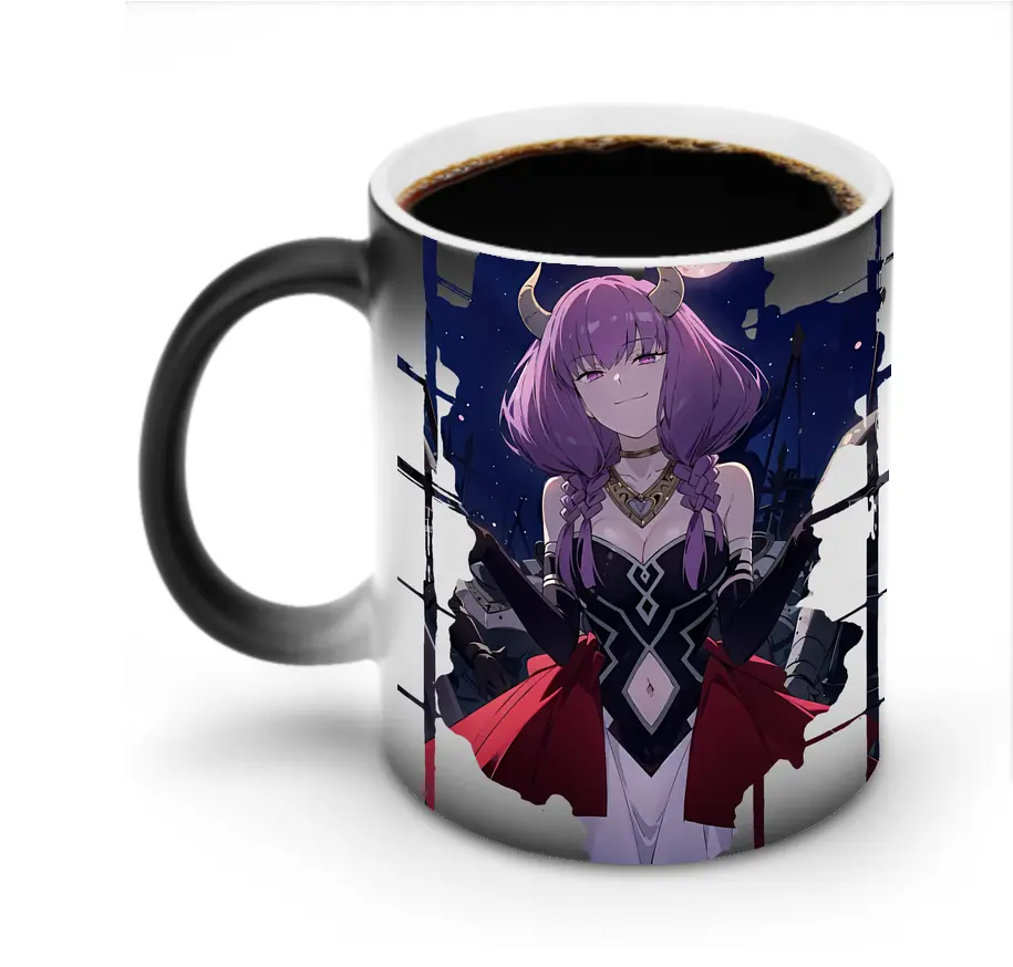 葬送のフリーレン（Frieren） グッズ,アウラ（Aura） - 変色マグカップ ・ セラミック ・ 熱転写プリント ・ 耐久性 高品質 ・ ギフト・自宅用 コーヒー お茶