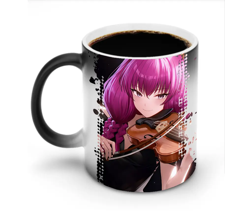 葬送のフリーレン（Frieren） グッズ,アウラ（Aura） - 変色マグカップ ・ セラミック ・ 熱転写プリント ・ 耐久性 高品質 ・ ギフト・自宅用 コーヒー お茶