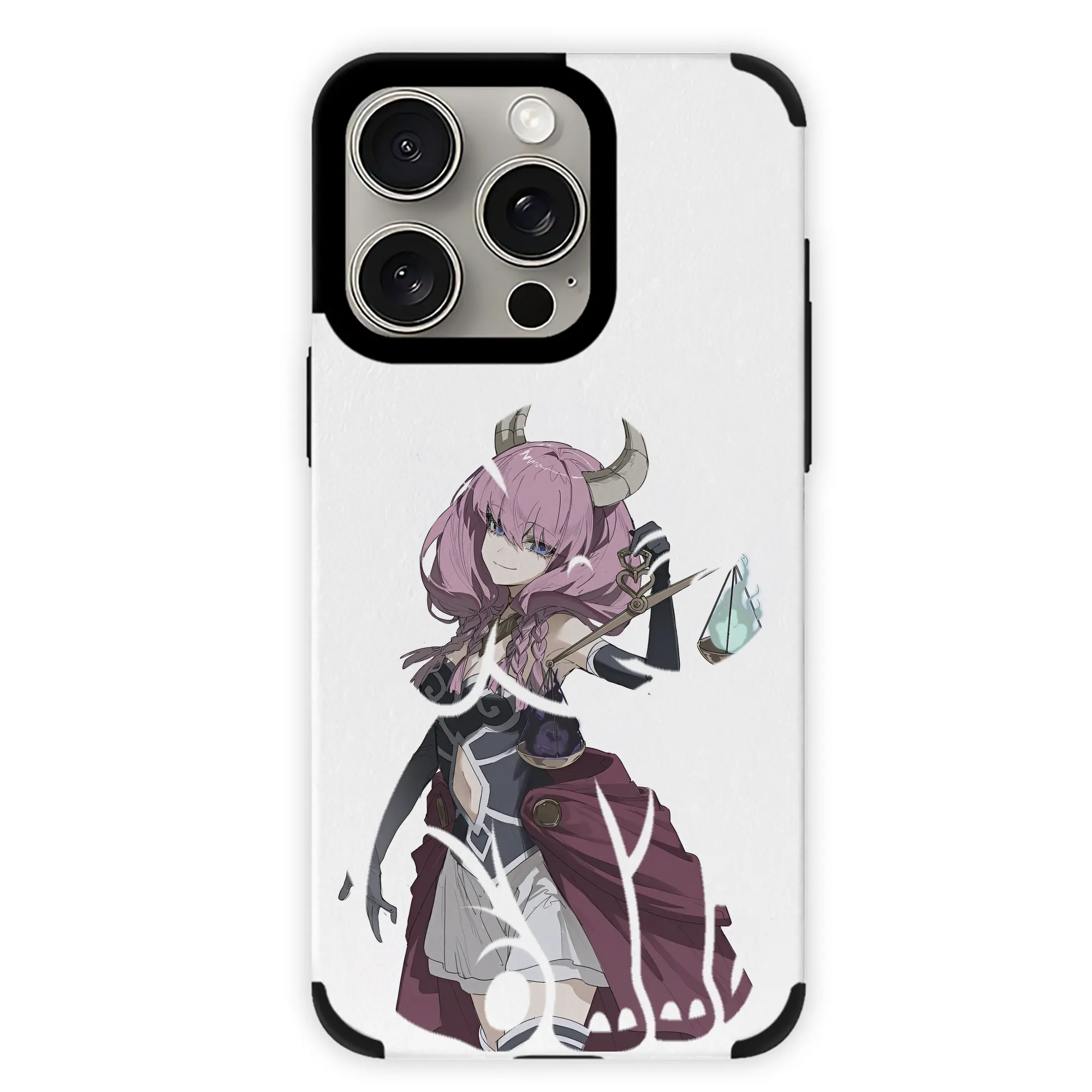 葬送のフリーレン（Frieren） グッズ,アウラ（Aura） - IPhone15ProMax対応 ・ PUレザースマホケース ・ 耐衝撃 ・ 黄変防止 ・ 360度全面保護 ・ 柔らか手触り ・ 3D立体ボタン