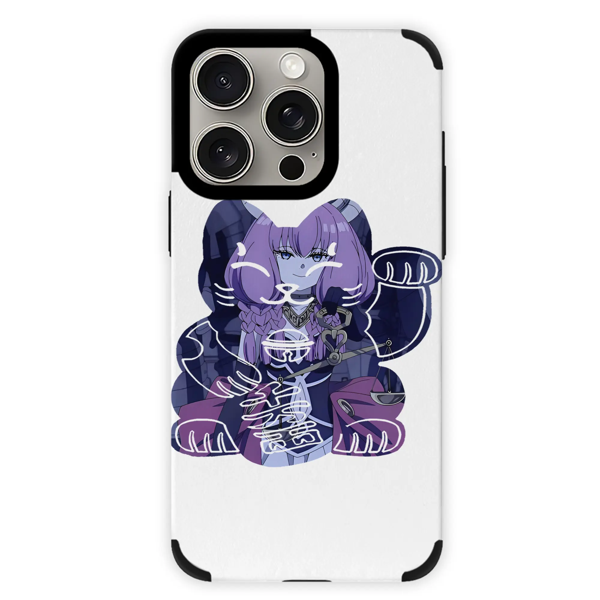 葬送のフリーレン（Frieren） グッズ,アウラ（Aura） - IPhone15ProMax対応 ・ PUレザースマホケース ・ 耐衝撃 ・ 黄変防止 ・ 360度全面保護 ・ 柔らか手触り ・ 3D立体ボタン