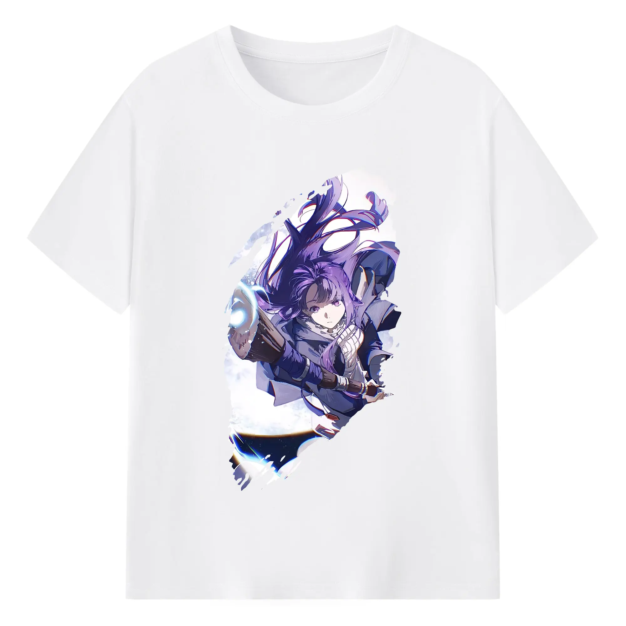 葬送のフリーレン（Frieren） グッズ,フェルン（Fern） - 綿100％ 半袖Tシャツ ・ フロントプリント ・ 快適 通気性 ・ 日常使い 散歩 スポーツ用