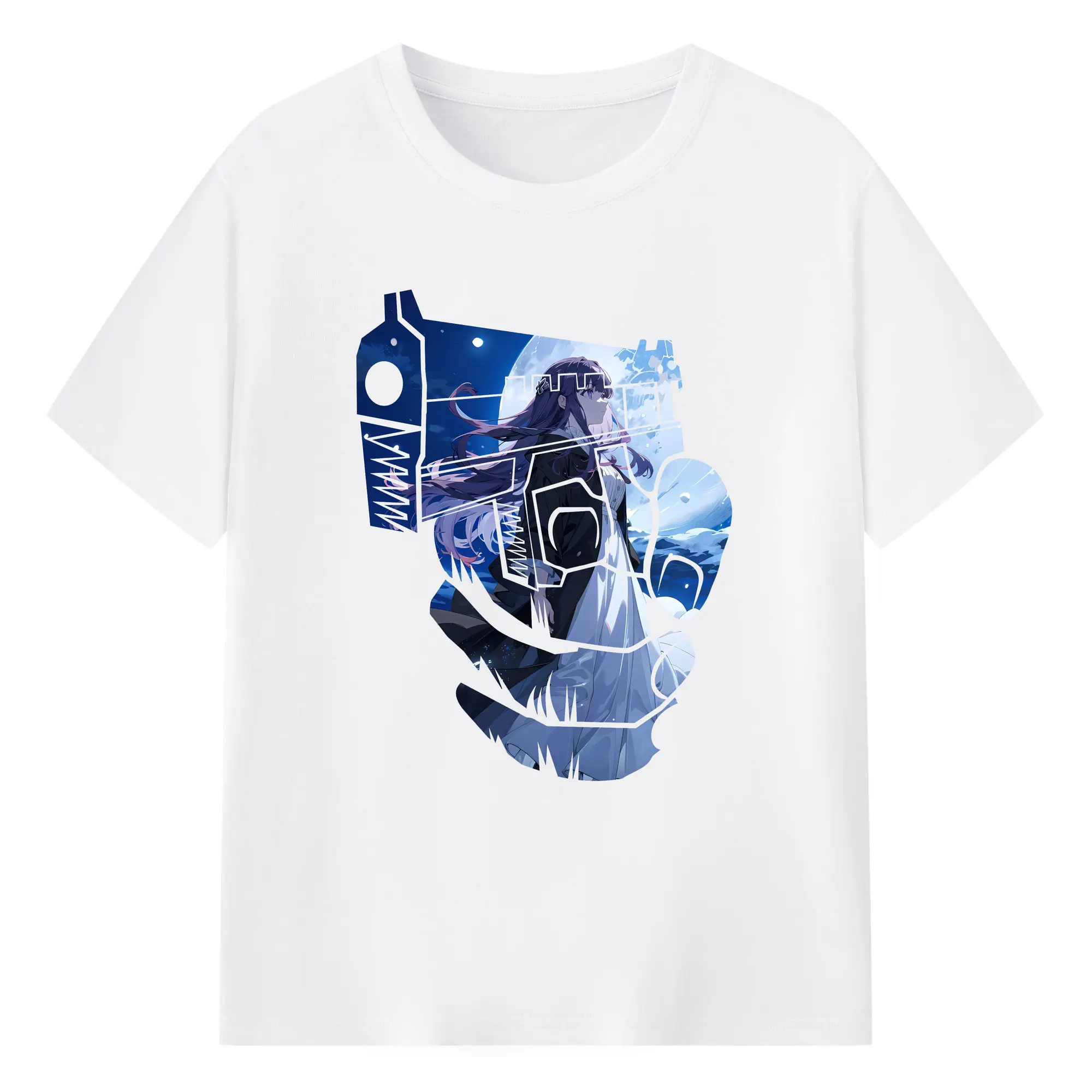 葬送のフリーレン（Frieren） グッズ,フェルン（Fern） - 綿100％ 半袖Tシャツ ・ フロントプリント ・ 快適 通気性 ・ 日常使い 散歩 スポーツ用