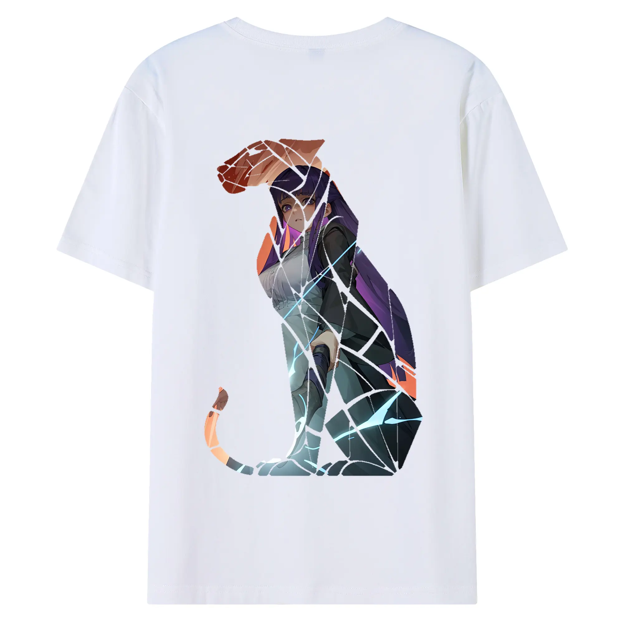 葬送のフリーレン（Frieren） グッズ,フェルン（Fern） - 綿100％ 半袖Tシャツ ・ バックプリント ・ 快適 通気性 ・ 日常使い 散歩 スポーツ用