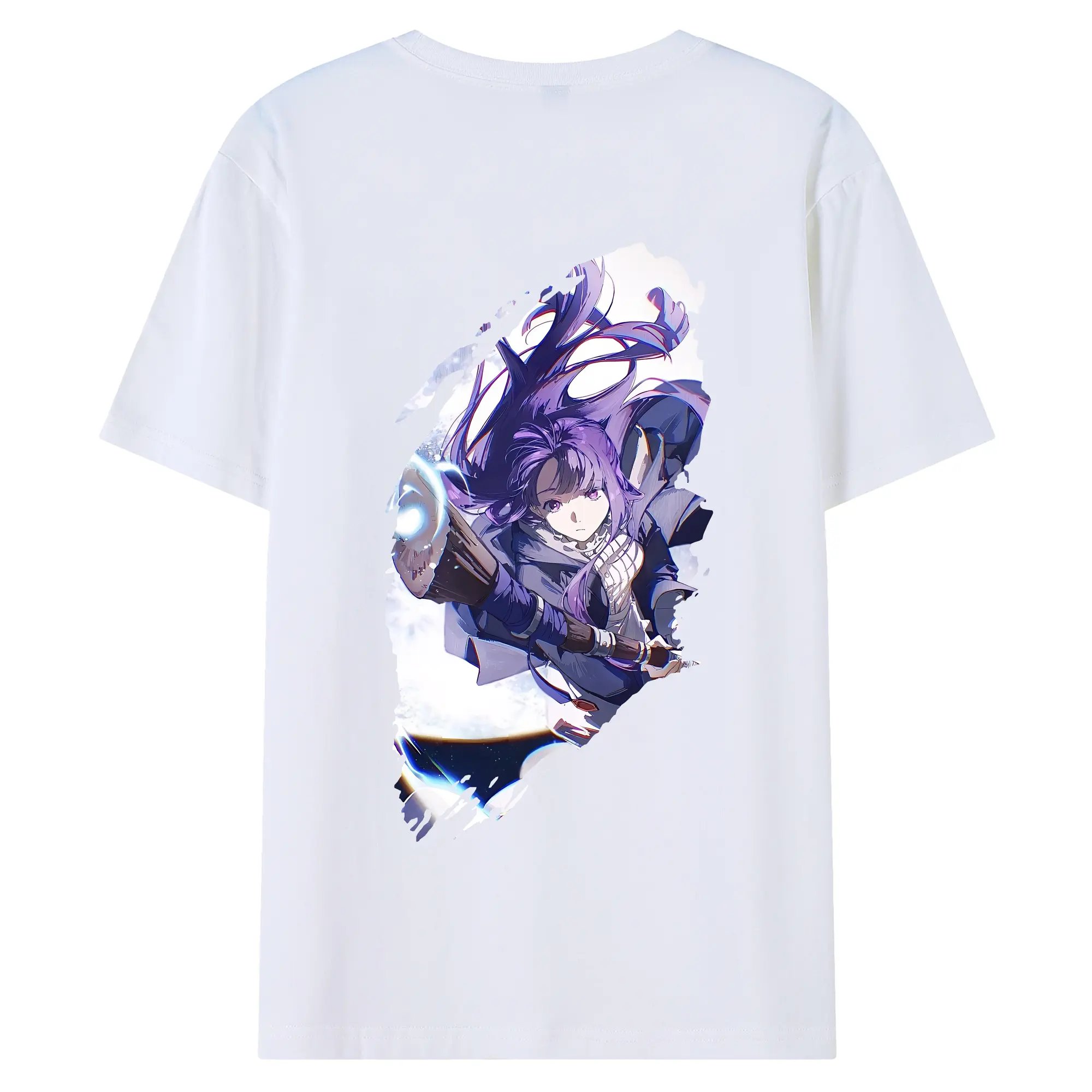 葬送のフリーレン（Frieren） グッズ,フェルン（Fern） - 綿100％ 半袖Tシャツ ・ バックプリント ・ 快適 通気性 ・ 日常使い 散歩 スポーツ用