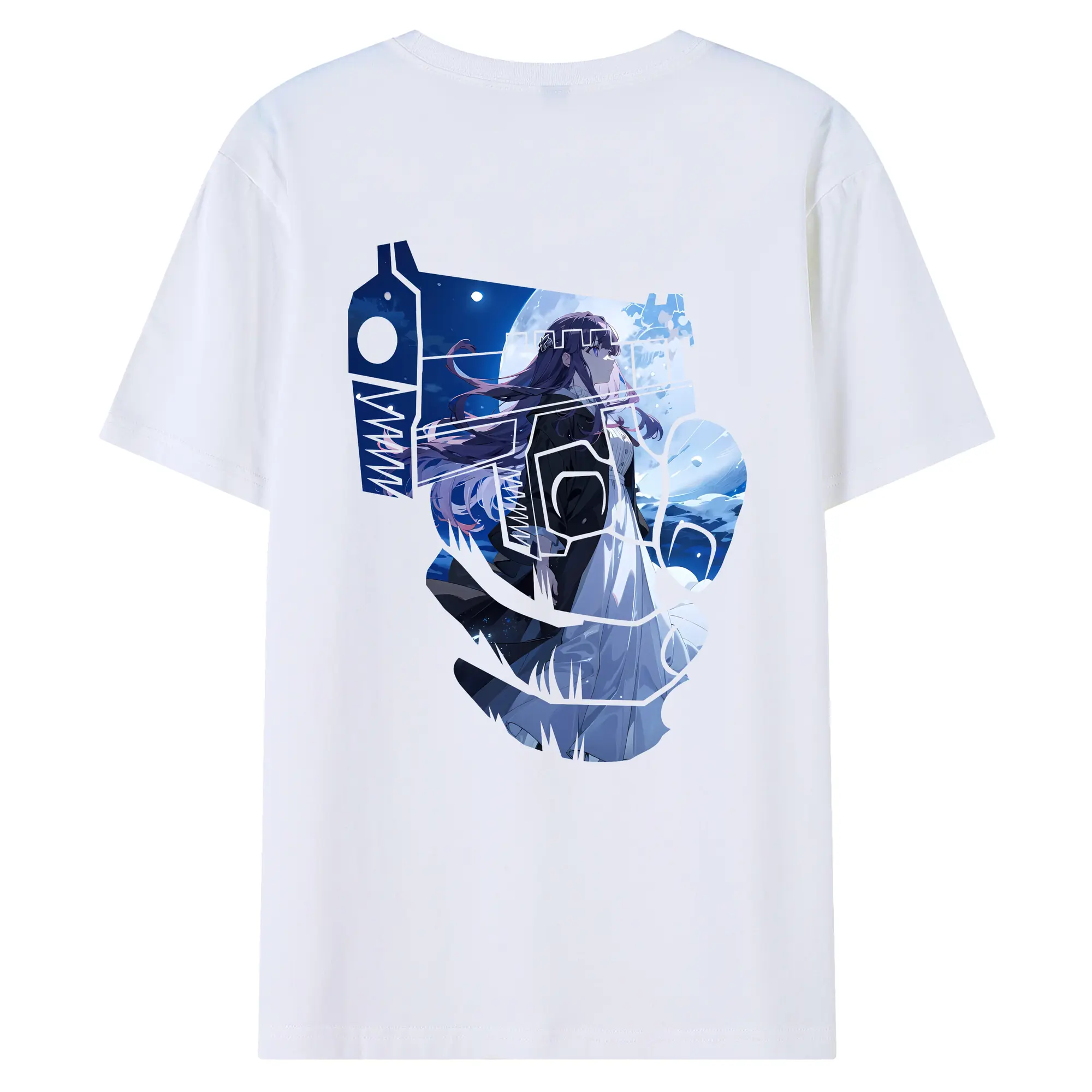 葬送のフリーレン（Frieren） グッズ,フェルン（Fern） - 綿100％ 半袖Tシャツ ・ バックプリント ・ 快適 通気性 ・ 日常使い 散歩 スポーツ用