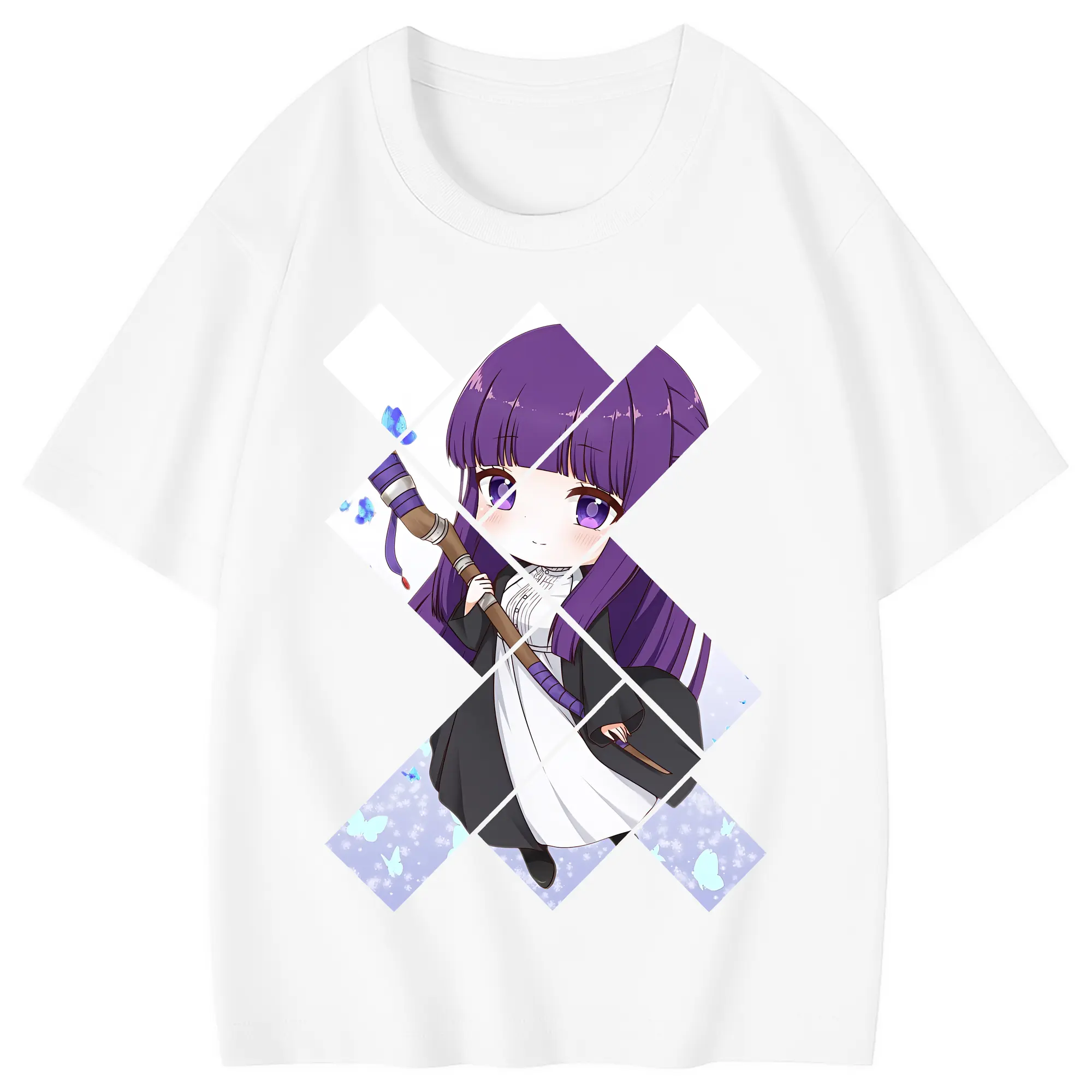 葬送のフリーレン（Frieren） グッズ,フェルン（Fern） - 綿100％ キッズTシャツ ・ フロントプリント ・ 快適 通気性 ・ スポーツ カジュアル 散歩用