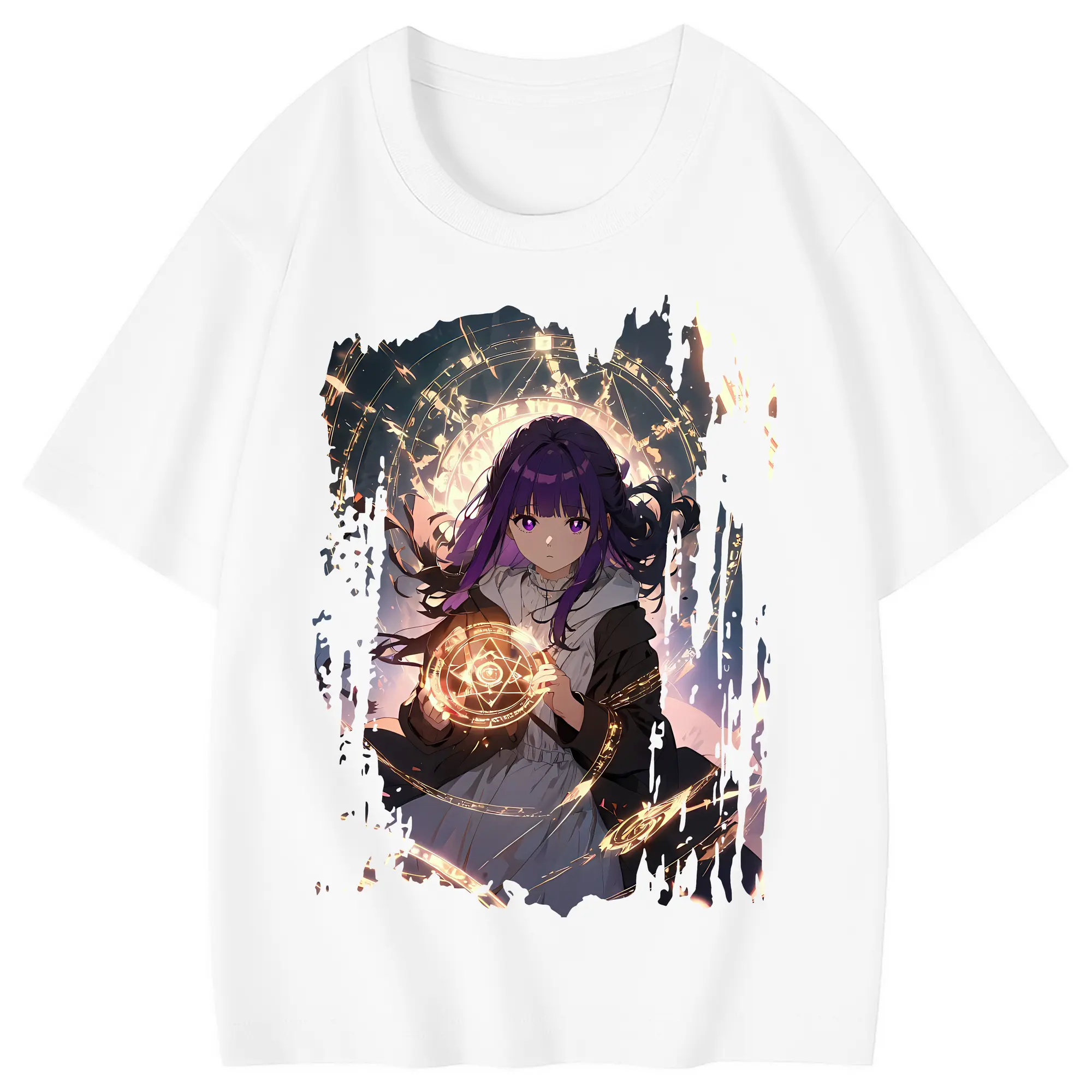 葬送のフリーレン（Frieren） グッズ,フェルン（Fern） - 綿100％ キッズTシャツ ・ フロントプリント ・ 快適 通気性 ・ スポーツ カジュアル 散歩用