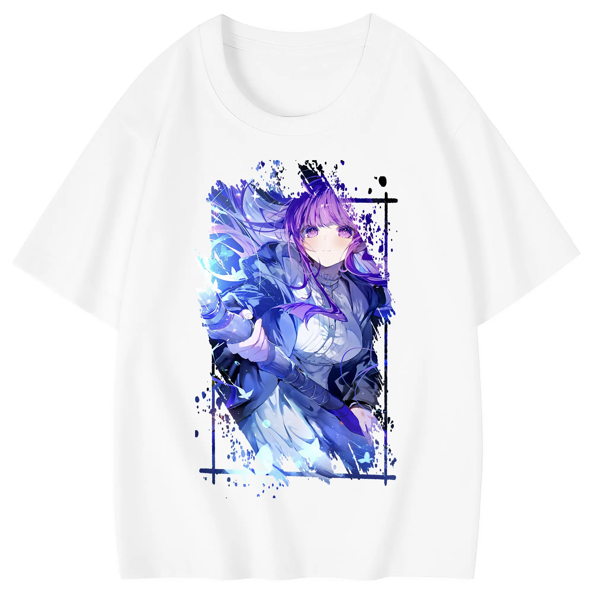 葬送のフリーレン（Frieren） グッズ,フェルン（Fern） - 綿100％ キッズTシャツ ・ フロントプリント ・ 快適 通気性 ・ スポーツ カジュアル 散歩用