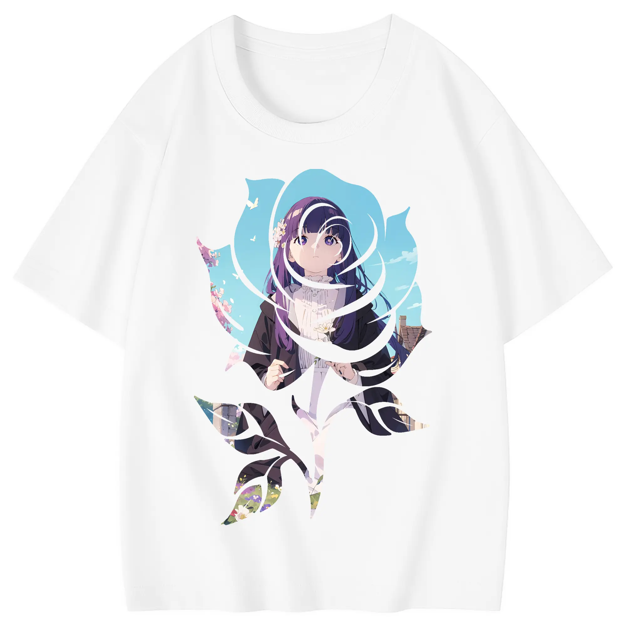 葬送のフリーレン（Frieren） グッズ,フェルン（Fern） - 綿100％ キッズTシャツ ・ フロントプリント ・ 快適 通気性 ・ スポーツ カジュアル 散歩用