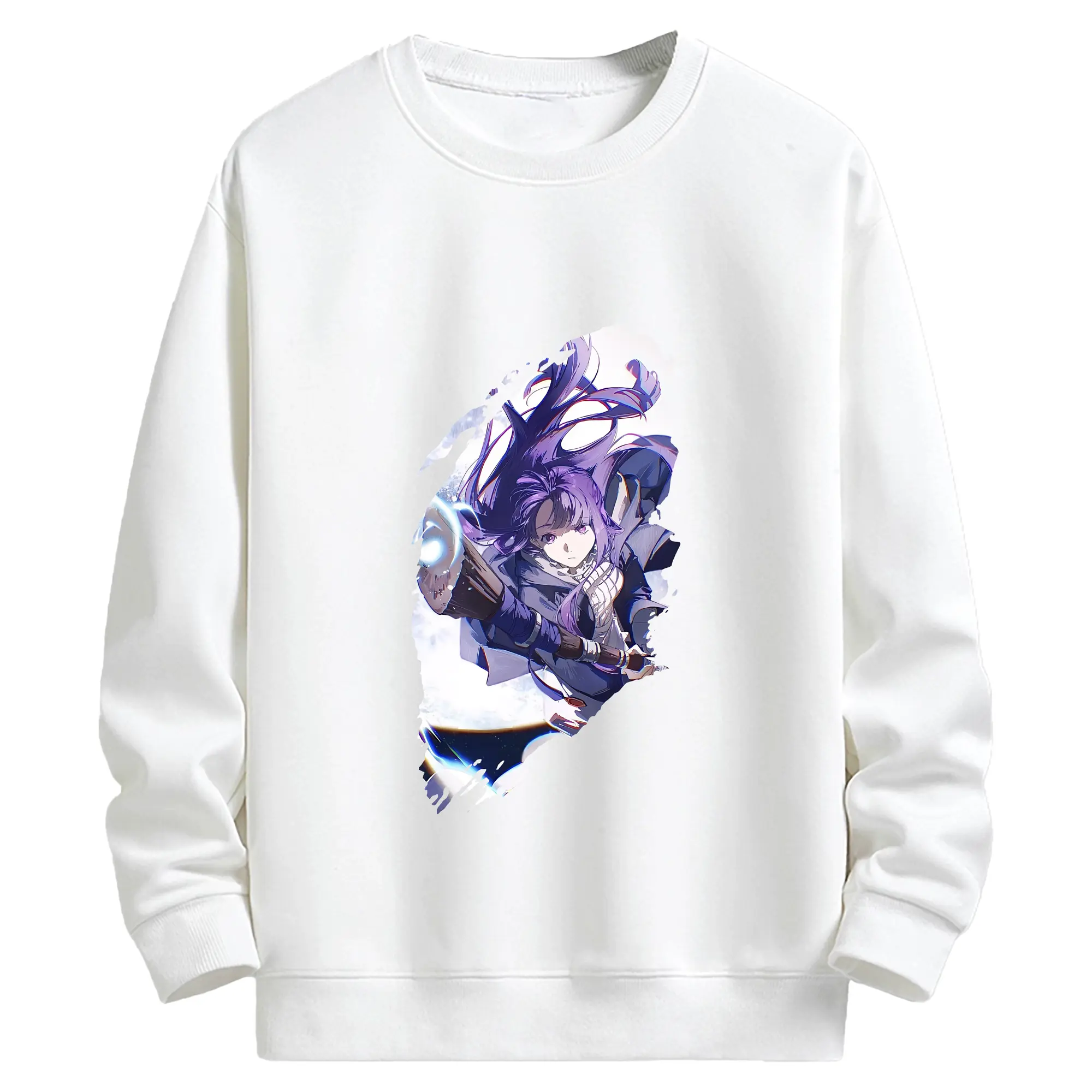 葬送のフリーレン（Frieren） グッズ,フェルン（Fern） - 高品質 クルーネック スウェット ・ コットン59％ ポリエステル41％ ・ ユニセックス 長袖 トレーナー ・ カジュアル デイリー スポーツ 散歩用