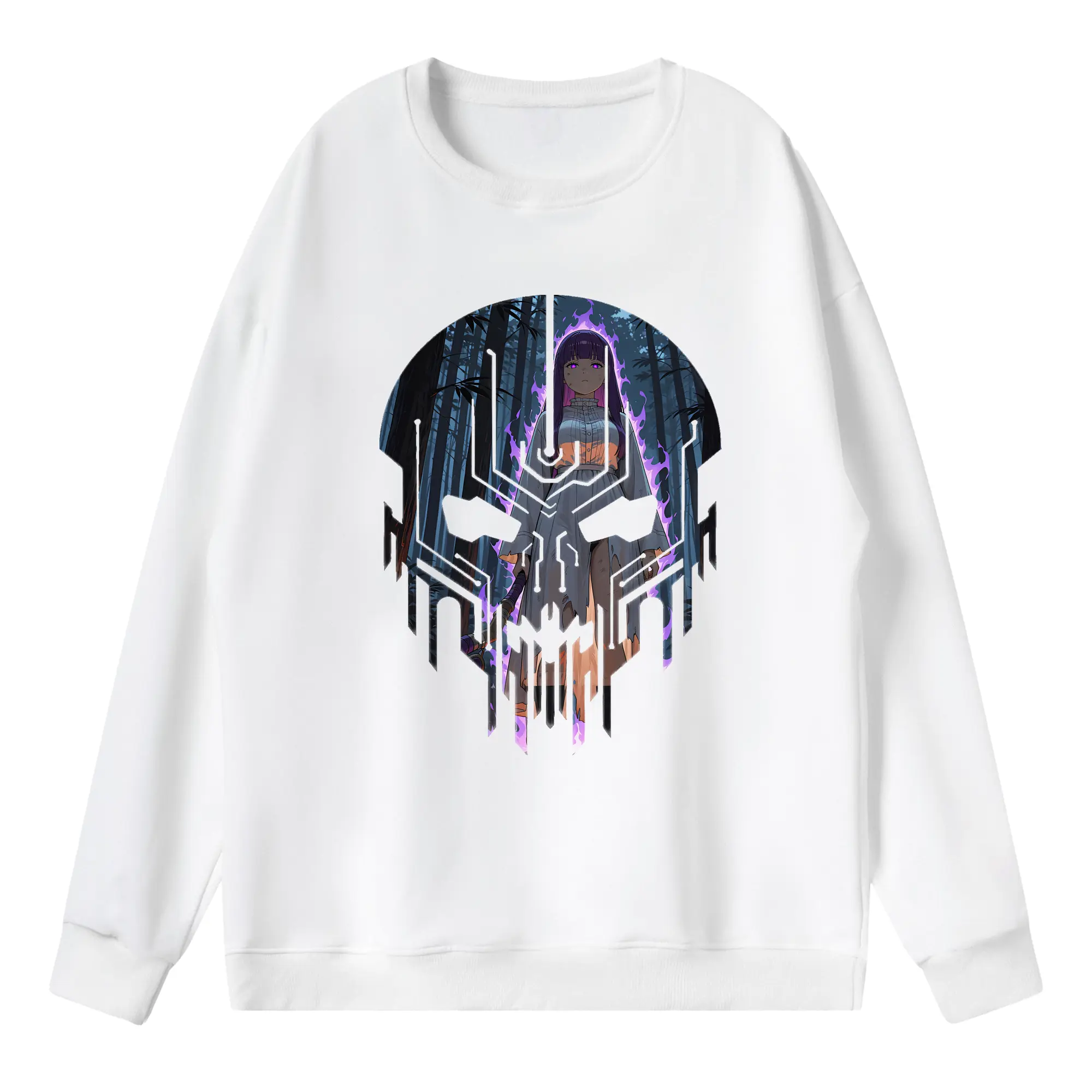 葬送のフリーレン（Frieren） グッズ,フェルン（Fern） - 薄手 クルーネック スウェット 裏毛260g · ポリエステル 春秋向け カジュアル 男女兼用 · トレーナー デイリー スポーツ 散歩に最適