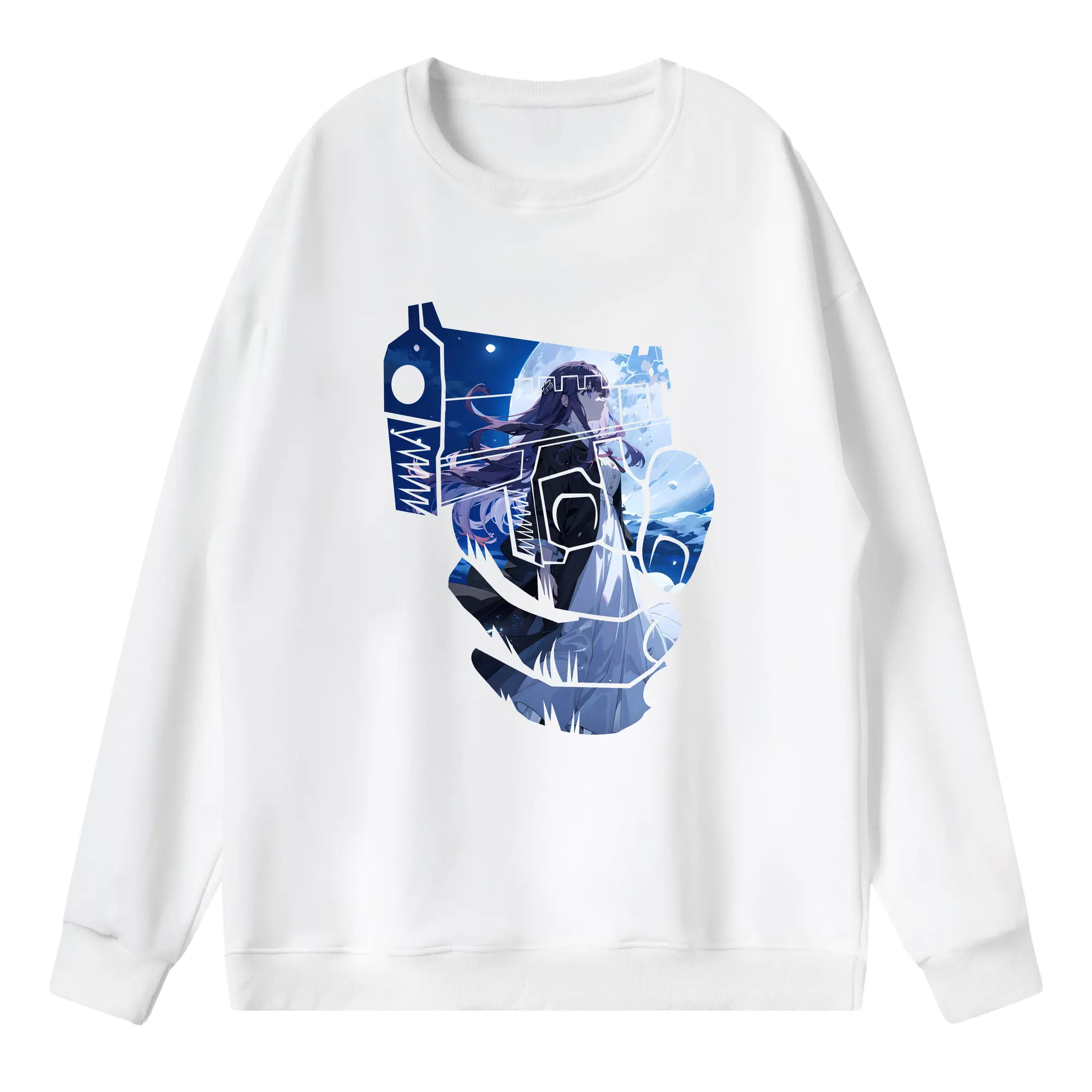 葬送のフリーレン（Frieren） グッズ,フェルン（Fern） - 薄手 クルーネック スウェット 裏毛260g · ポリエステル 春秋向け カジュアル 男女兼用 · トレーナー デイリー スポーツ 散歩に最適