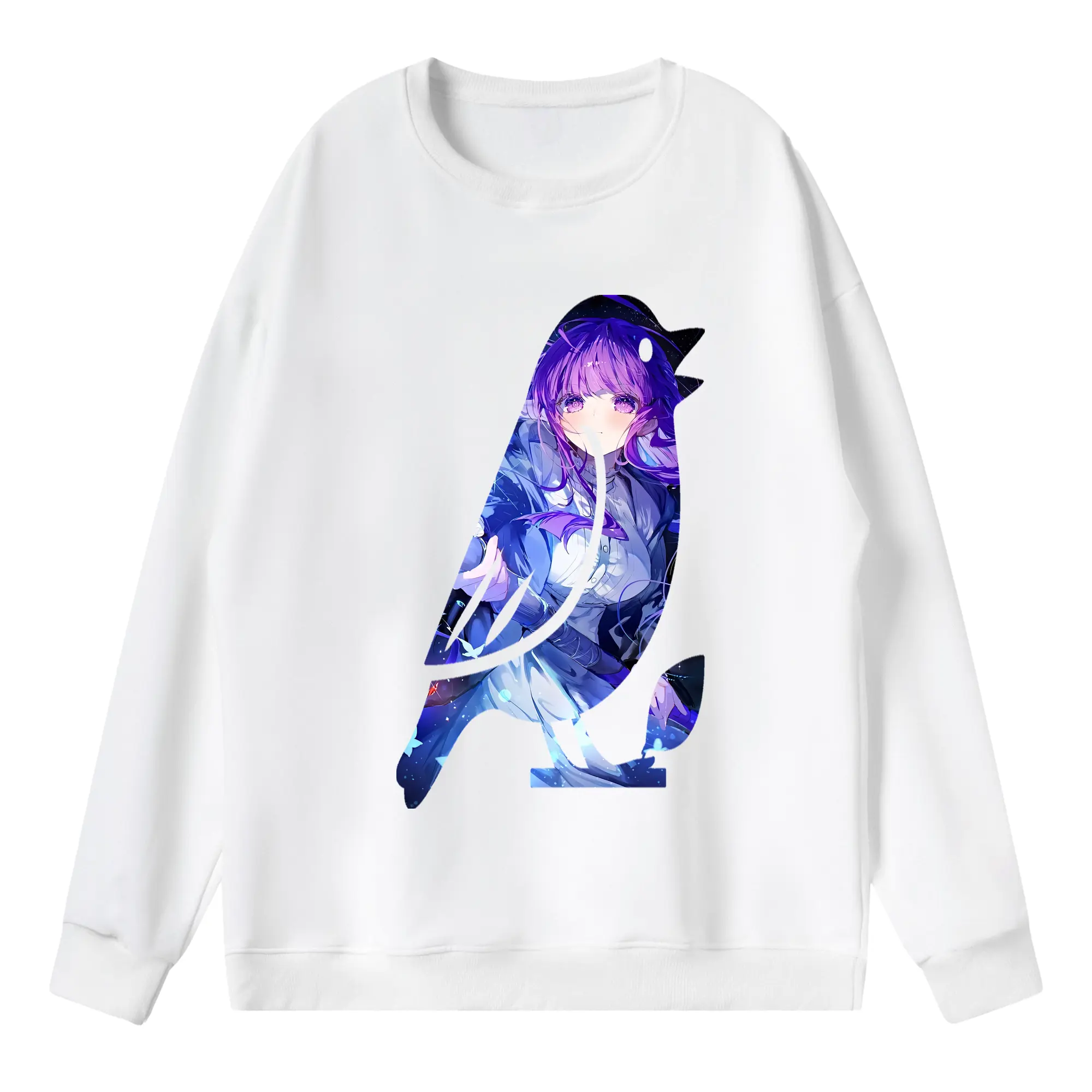 葬送のフリーレン（Frieren） グッズ,フェルン（Fern） - 薄手 クルーネック スウェット 裏毛260g · ポリエステル 春秋向け カジュアル 男女兼用 · トレーナー デイリー スポーツ 散歩に最適