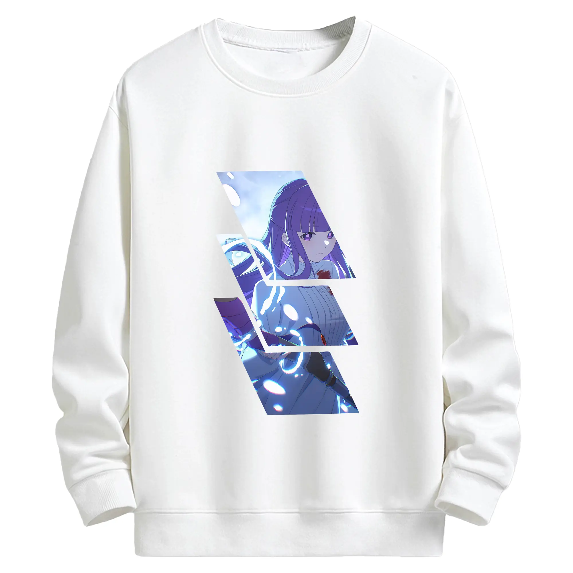 葬送のフリーレン（Frieren） グッズ,フェルン（Fern） - キッズ クルーネックスウェットシャツ ・ フロントプリント ・ 綿80％ ポリエステル20％ ・ 快適 通学 スポーツ 日常使い お散歩用