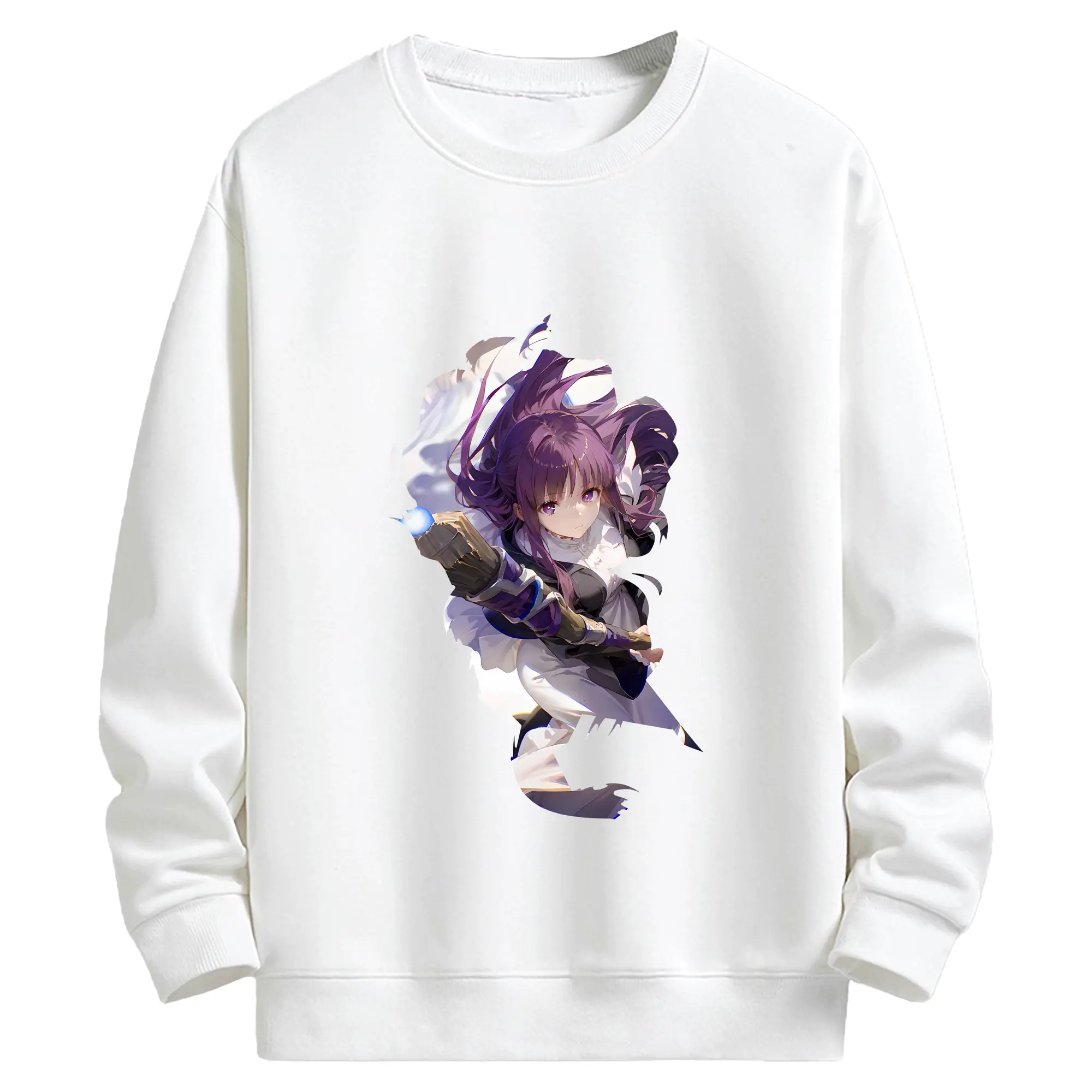 葬送のフリーレン（Frieren） グッズ,フェルン（Fern） - キッズ クルーネックスウェットシャツ ・ フロントプリント ・ 綿80％ ポリエステル20％ ・ 快適 通学 スポーツ 日常使い お散歩用
