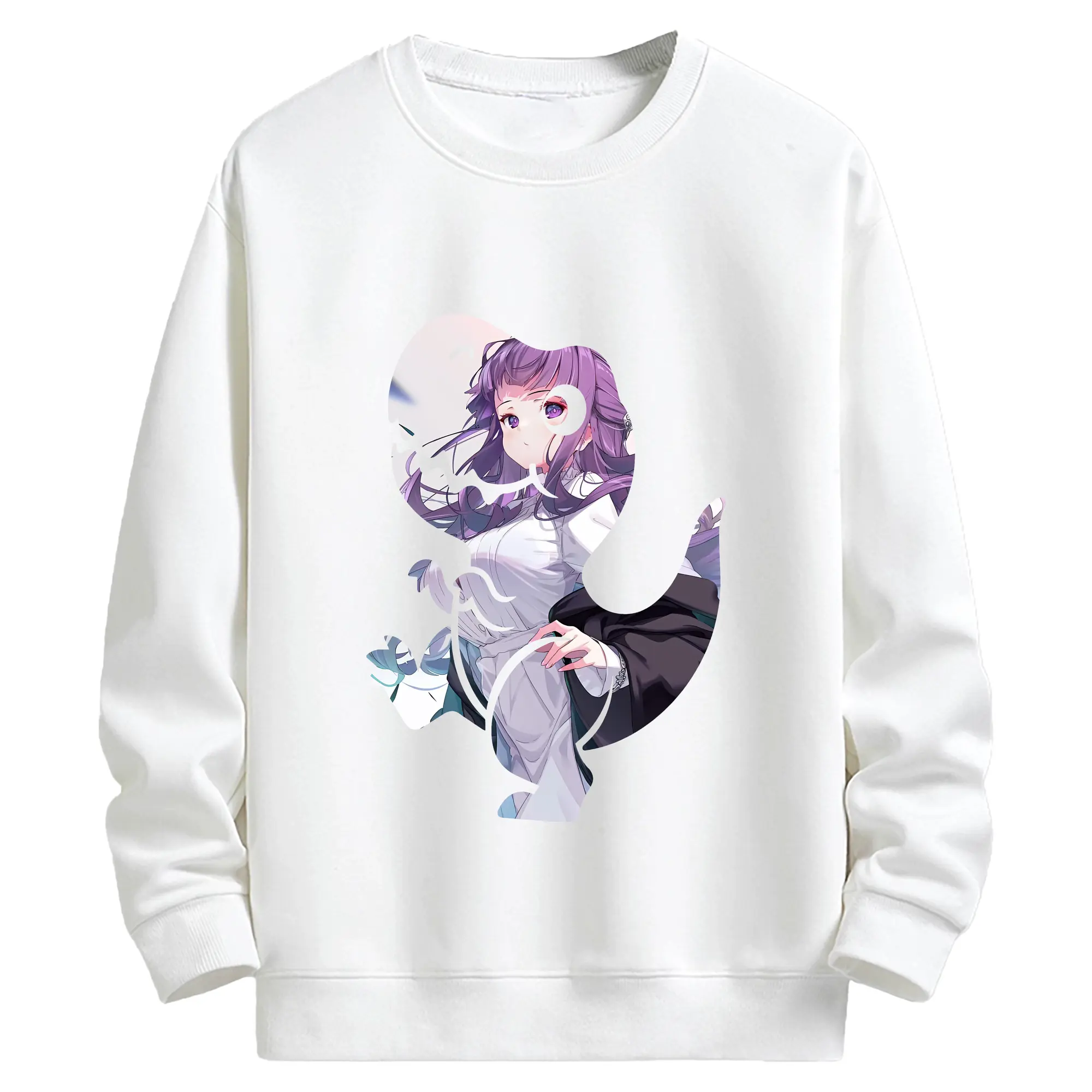 葬送のフリーレン（Frieren） グッズ,フェルン（Fern） - キッズ クルーネックスウェットシャツ ・ フロントプリント ・ 綿80％ ポリエステル20％ ・ 快適 通学 スポーツ 日常使い お散歩用