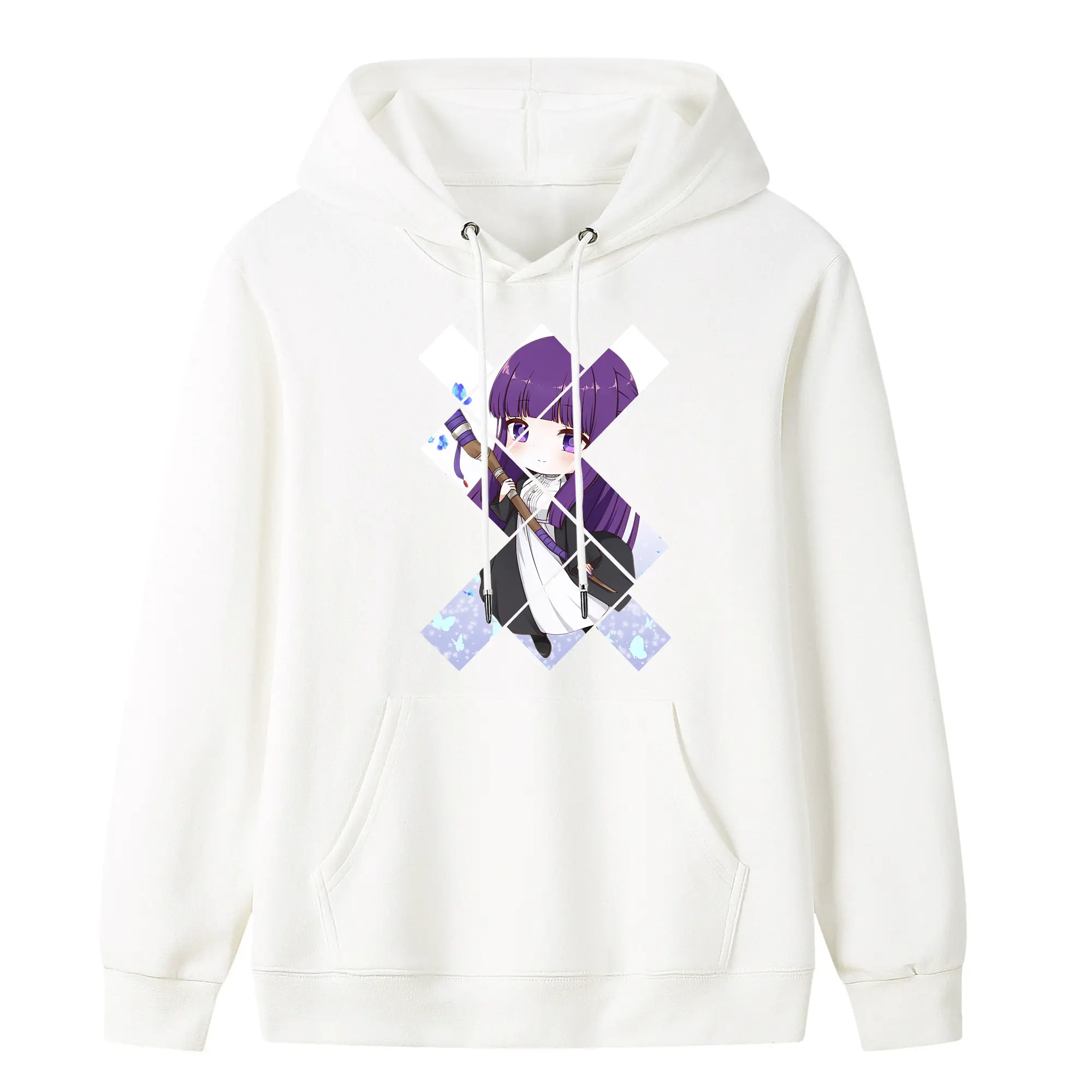 葬送のフリーレン（Frieren） グッズ,フェルン（Fern） - キッズ フード付きパーカー ・ フロントプリント ・ ポリエステル100％ ・ 快適 通学 スポーツ 日常使い お散歩用