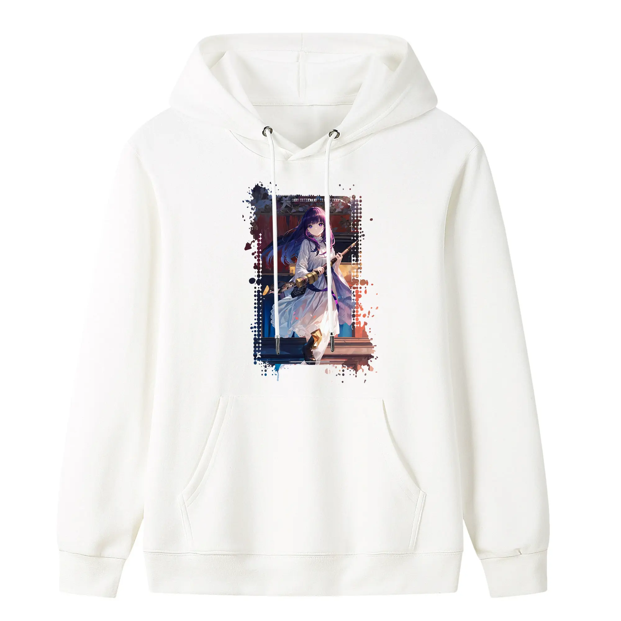 葬送のフリーレン（Frieren） グッズ,フェルン（Fern） - キッズ フード付きパーカー ・ フロントプリント ・ ポリエステル100％ ・ 快適 通学 スポーツ 日常使い お散歩用