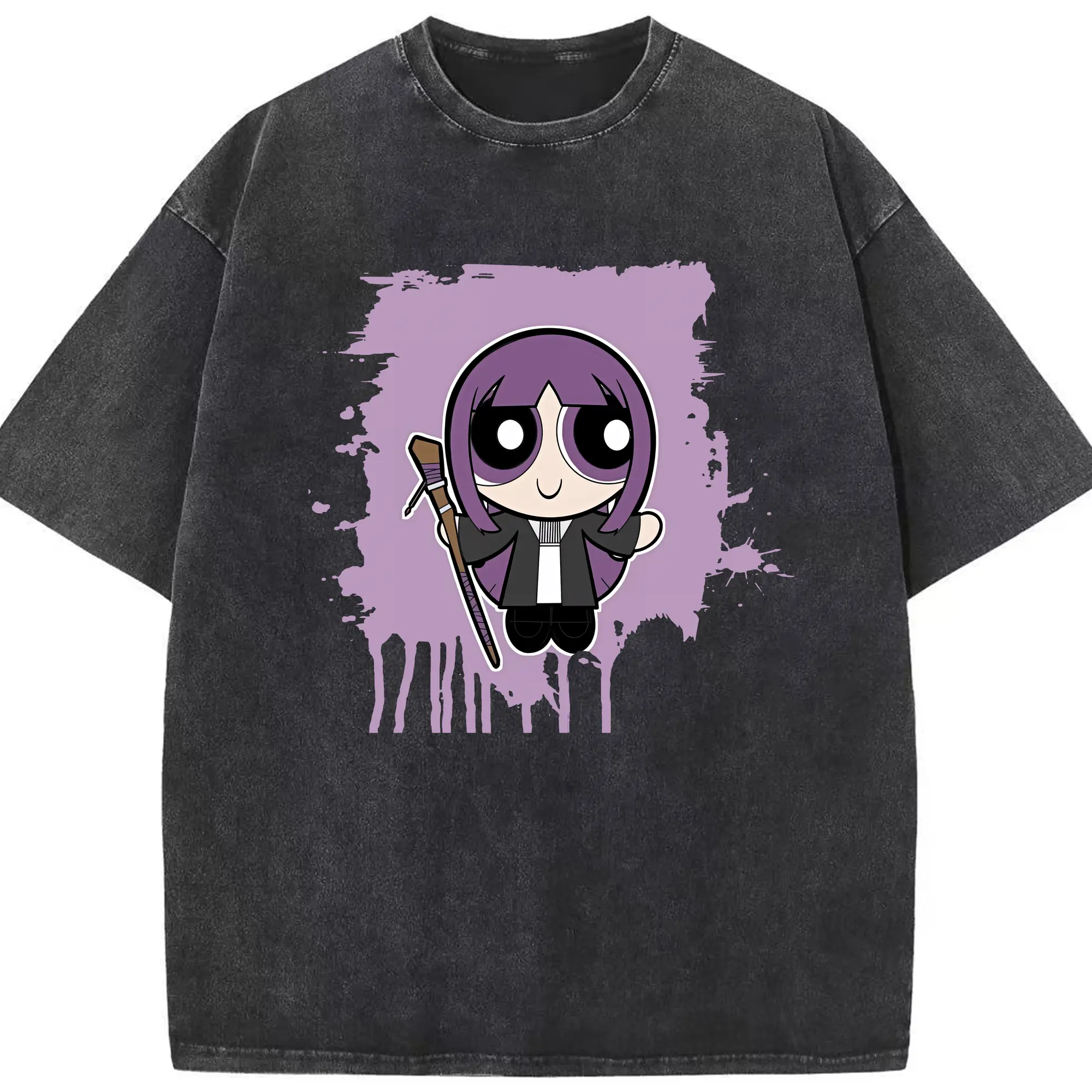 葬送のフリーレン（Frieren） グッズ,フェルン（Fern） - 綿100％ ヴィンテージ風 半袖Tシャツ ・ フロントプリント ・ 柔らか肌触り ・ 通気性 快適 ・ スポーツ カジュアル 外出用