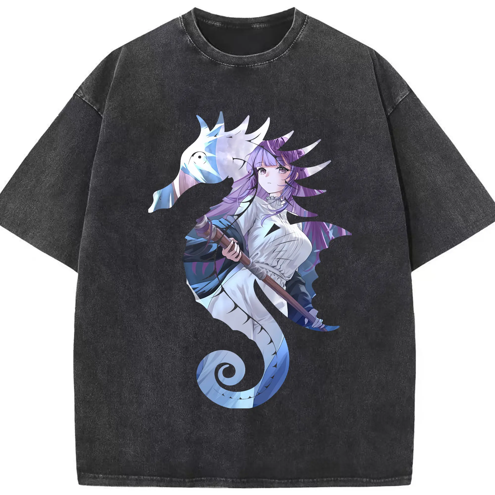 葬送のフリーレン（Frieren） グッズ,フェルン（Fern） - 綿100％ ヴィンテージ風 半袖Tシャツ ・ フロントプリント ・ 柔らか肌触り ・ 通気性 快適 ・ スポーツ カジュアル 外出用