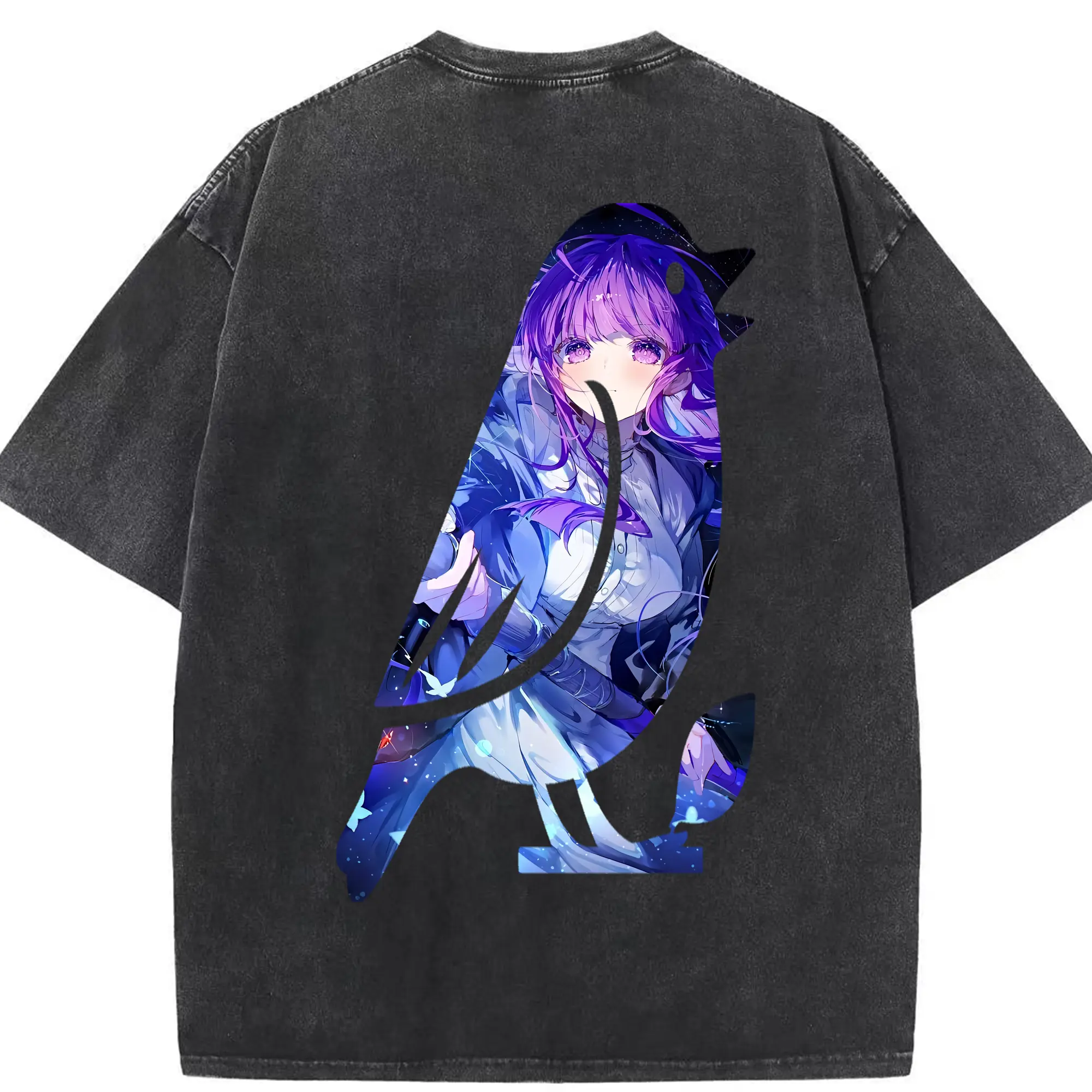 葬送のフリーレン（Frieren） グッズ,フェルン（Fern） - 綿100％ ヴィンテージ風 半袖Tシャツ ・ 背面プリント ・ 柔らか肌触り ・ 通気性 快適 ・ スポーツ カジュアル 外出用