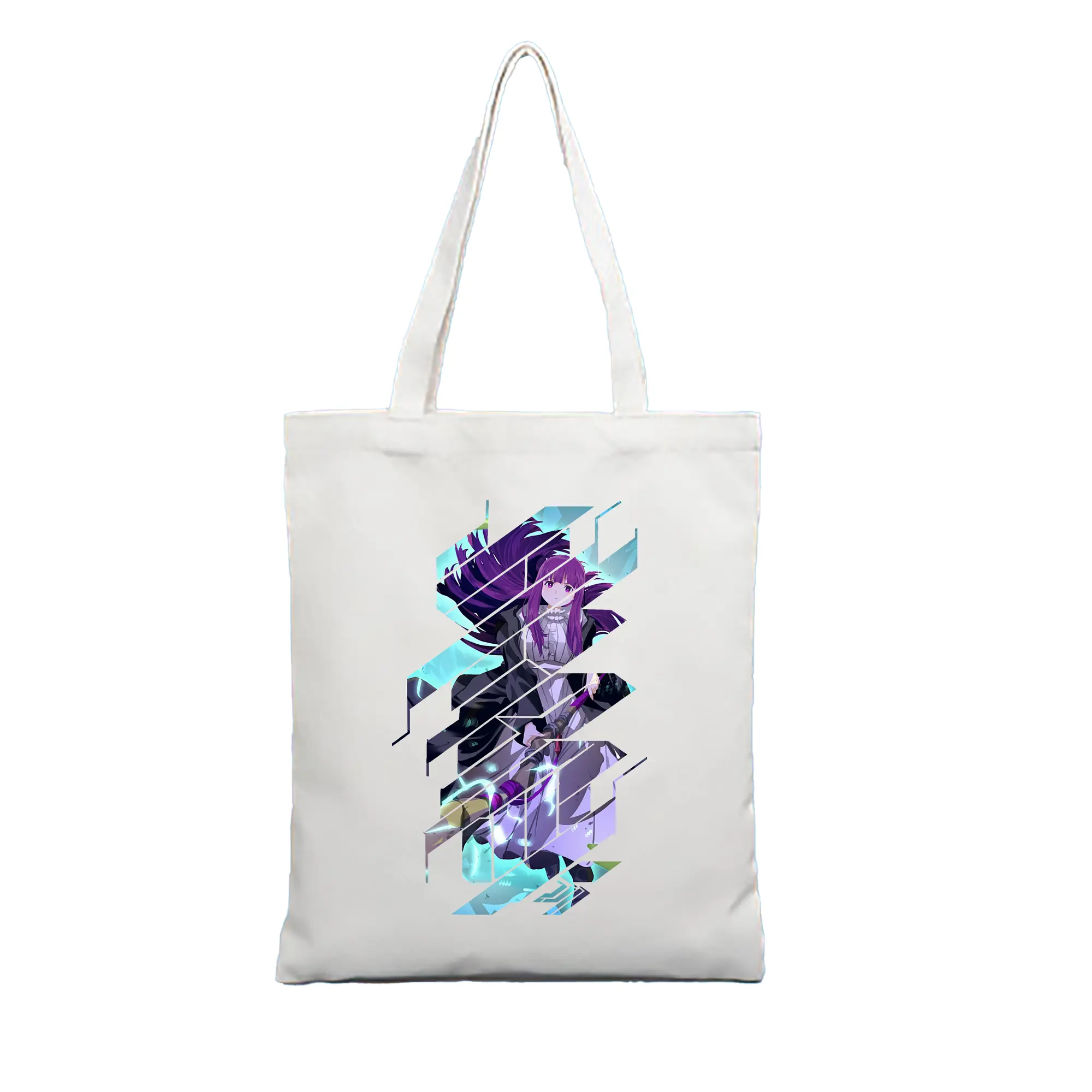 葬送のフリーレン（Frieren） グッズ,フェルン（Fern） - 縦型キャンバス手提げバッグ（トートバッグ） ・ キャンバス素材 ・ ショッピング用 ・ 軽量 丈夫 お手入れ簡単