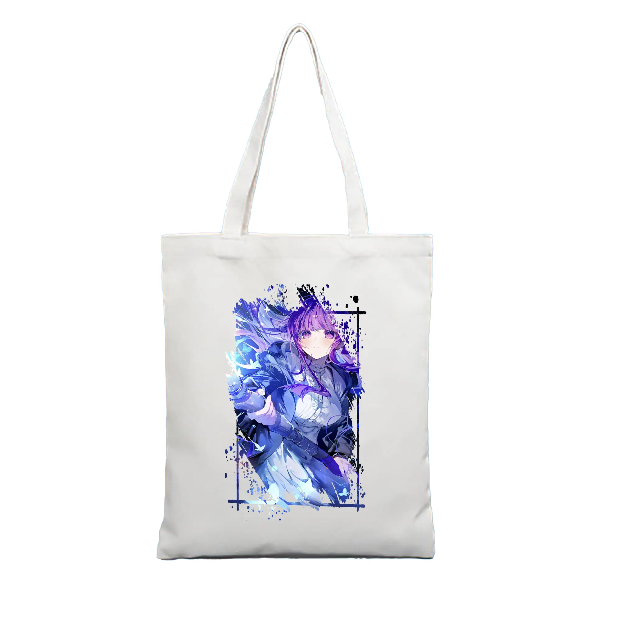 葬送のフリーレン（Frieren） グッズ,フェルン（Fern） - 縦型キャンバス手提げバッグ（トートバッグ） ・ キャンバス素材 ・ ショッピング用 ・ 軽量 丈夫 お手入れ簡単