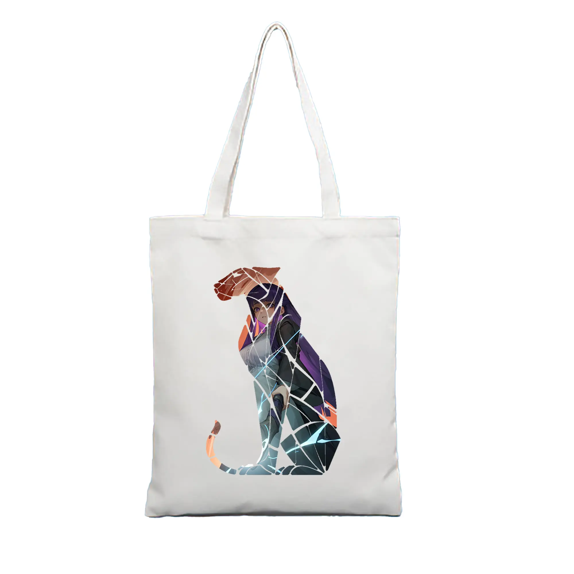 葬送のフリーレン（Frieren） グッズ,フェルン（Fern） - 縦型キャンバス手提げバッグ（トートバッグ） ・ キャンバス素材 ・ ショッピング用 ・ 軽量 丈夫 お手入れ簡単